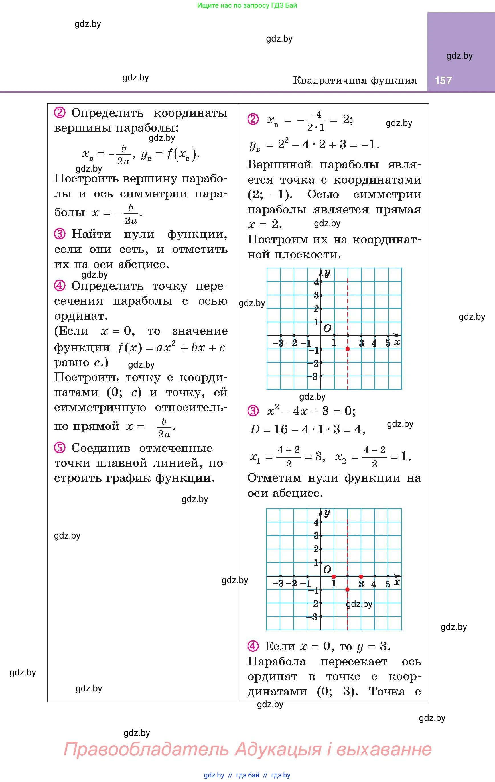 Алгебра, 8 класс Учебник, авторы: Арефьева Ирина Глебовна, Пирютко Ольга Николаевна, издательство Адукацыя i выхаванне, Минск, 2024, бирюзового цвета, страница 157