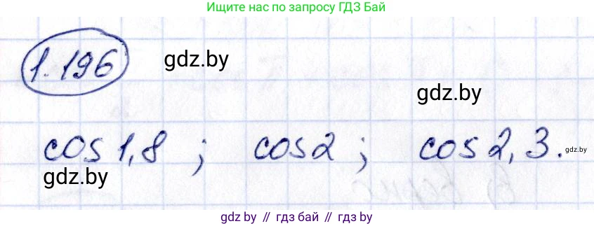 Алгебра, 10 класс Учебник, авторы: Арефьева Ирина Глебовна, Пирютко Ольга Николаевна, издательство Народная асвета, Минск, 2019, голубого цвета, страница 70, номер 1.196, Решение