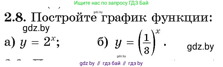 Алгебра, 11 класс Учебник, авторы: Арефьева Ирина Глебовна, Пирютко Ольга Николаевна, издательство Народная асвета, Минск, 2020, бирюзового цвета, страница 53, номер 2.8, Условие