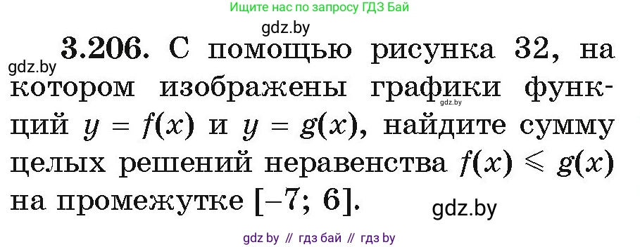 Алгебра, 11 класс Учебник, авторы: Арефьева Ирина Глебовна, Пирютко Ольга Николаевна, издательство Народная асвета, Минск, 2020, бирюзового цвета, страница 146, номер 3.206, Условие