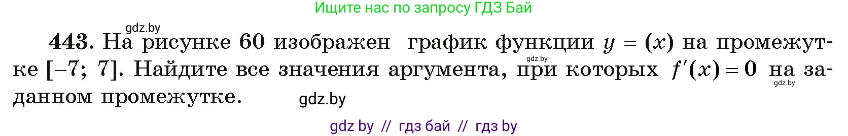Алгебра, 11 класс Учебник, авторы: Арефьева Ирина Глебовна, Пирютко Ольга Николаевна, издательство Народная асвета, Минск, 2020, бирюзового цвета, страница 226, номер 443, Условие