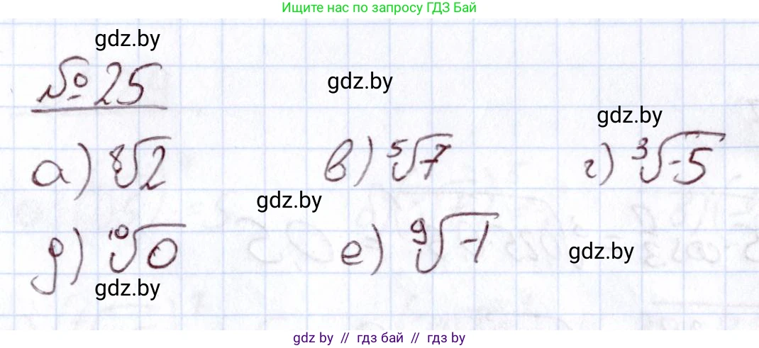 Алгебра, 11 класс Учебник, авторы: Арефьева Ирина Глебовна, Пирютко Ольга Николаевна, издательство Народная асвета, Минск, 2020, бирюзового цвета, страница 169, номер 25, Решение