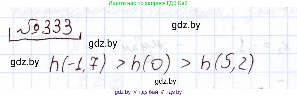 Алгебра, 11 класс Учебник, авторы: Арефьева Ирина Глебовна, Пирютко Ольга Николаевна, издательство Народная асвета, Минск, 2020, бирюзового цвета, страница 209, номер 333, Решение