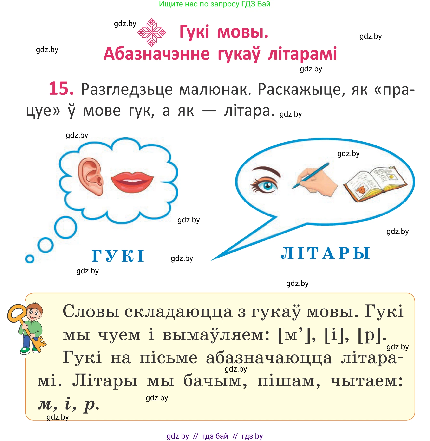 Белорусский язык (Беларуская мова), 2 класс Учебник, автор: Антановіч Наталля Міхайлаўна, издательство Нацыянальны інстытут адукацыі, Минск, 2022, голубого цвета, Часть 1, страница 13, номер 15, Условие