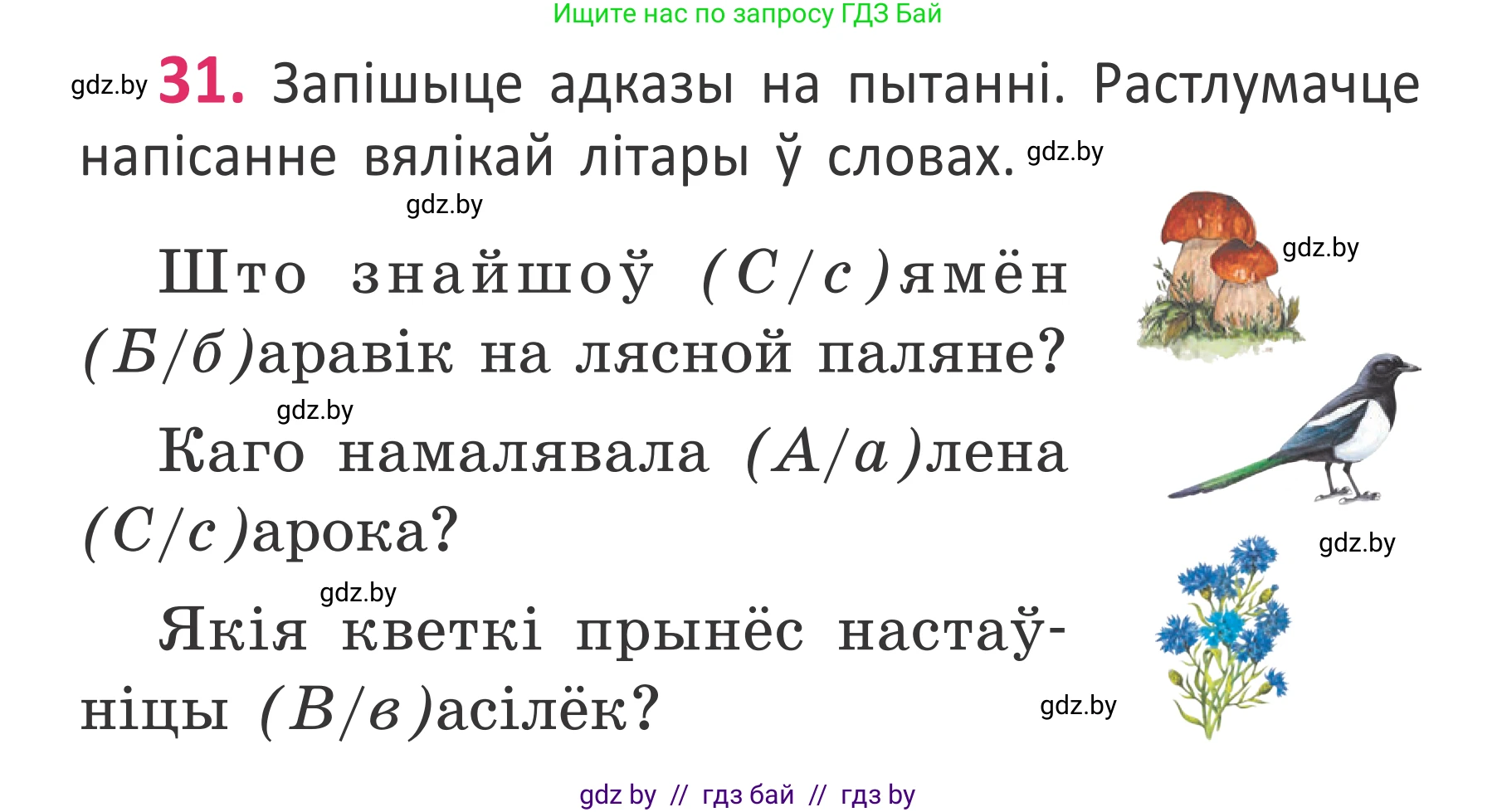 Белорусский язык (Беларуская мова), 2 класс Учебник, автор: Антановіч Наталля Міхайлаўна, издательство Нацыянальны інстытут адукацыі, Минск, 2022, голубого цвета, Часть 1, страница 24, номер 31, Условие