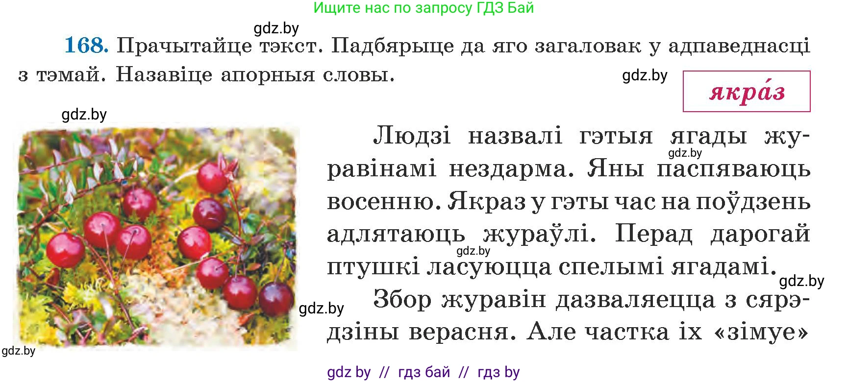 Белорусский язык (Беларуская мова), 5 класс Учебник, авторы: Валочка Ганна Міхайлаўна, Зелянко Вольга Уладзіміраўна, Мартынкевіч Святлана Васільеўна, Якуба Святлана Міхайлаўна, издательство Акадэмія адукацыі, Минск, 2024, голубого цвета, Частка 1, страница 104, номер 168, Условие