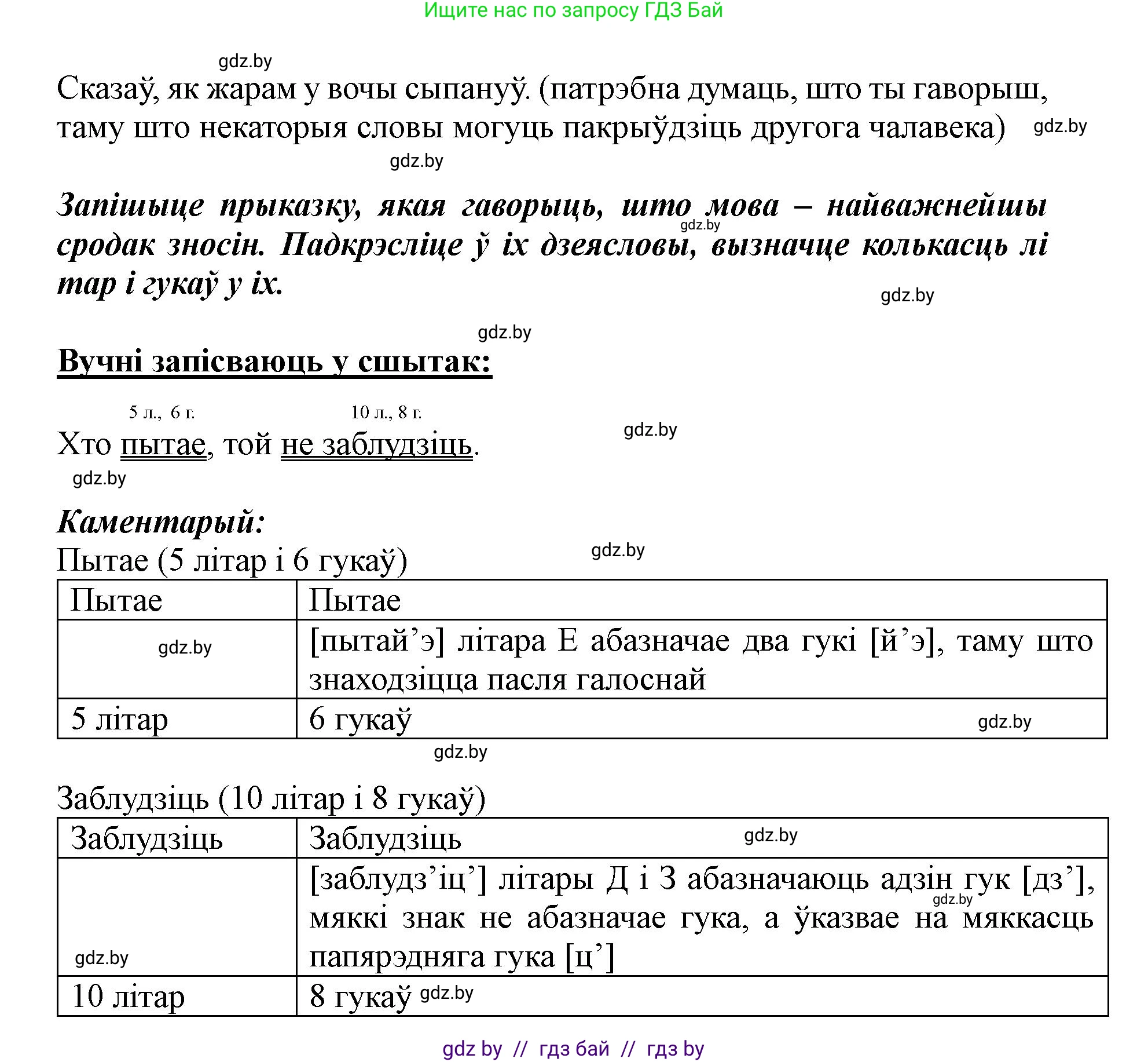 Белорусский язык (Беларуская мова), 5 класс Учебник, авторы: Валочка Ганна Міхайлаўна, Зелянко Вольга Уладзіміраўна, Мартынкевіч Святлана Васільеўна, Якуба Святлана Міхайлаўна, издательство Акадэмія адукацыі, Минск, 2024, голубого цвета, Частка 1, страница 8, номер 3, Решение (продолжение 2)