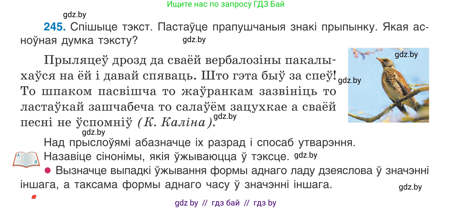 Белорусский язык (Беларуская мова), 7 класс Учебник, авторы: Валочка Ганна Міхайлаўна, Зелянко Вольга Уладзіміраўна, Язерская Святлана Анатольеўна, издательство Нацыянальны інстытут адукацыі, Минск, 2020, страница 140, номер 245, Условие