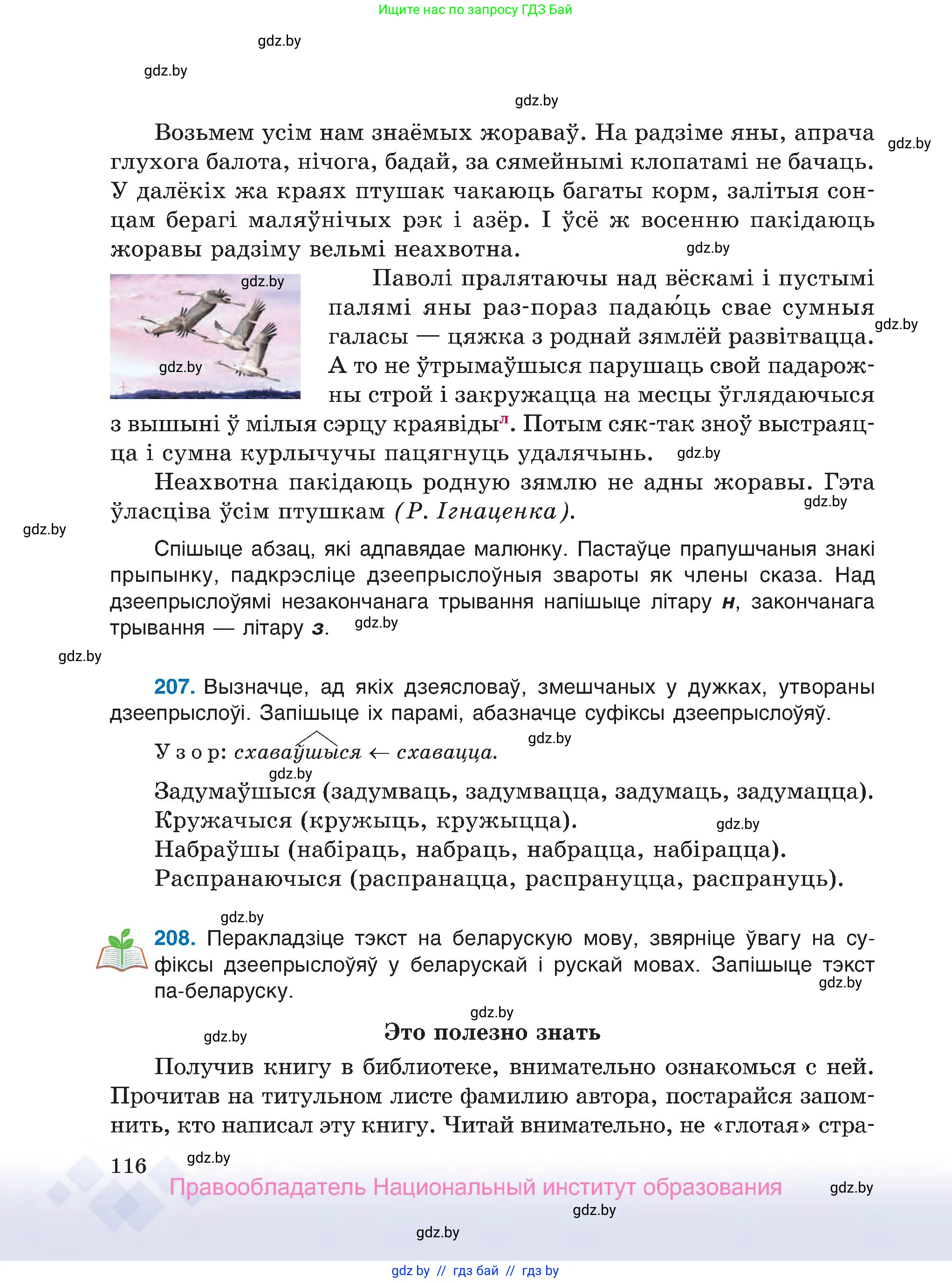 Белорусский язык (Беларуская мова), 7 класс Учебник, авторы: Валочка Ганна Міхайлаўна, Зелянко Вольга Уладзіміраўна, Язерская Святлана Анатольеўна, издательство Нацыянальны інстытут адукацыі, Минск, 2020, страница 116