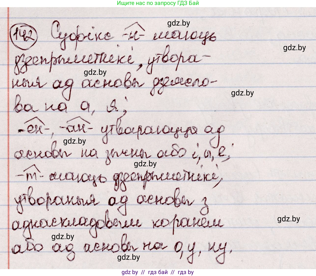 Белорусский язык (Беларуская мова), 7 класс Учебник, авторы: Валочка Ганна Міхайлаўна, Зелянко Вольга Уладзіміраўна, Язерская Святлана Анатольеўна, издательство Нацыянальны інстытут адукацыі, Минск, 2020, страница 85, номер 142, Решение