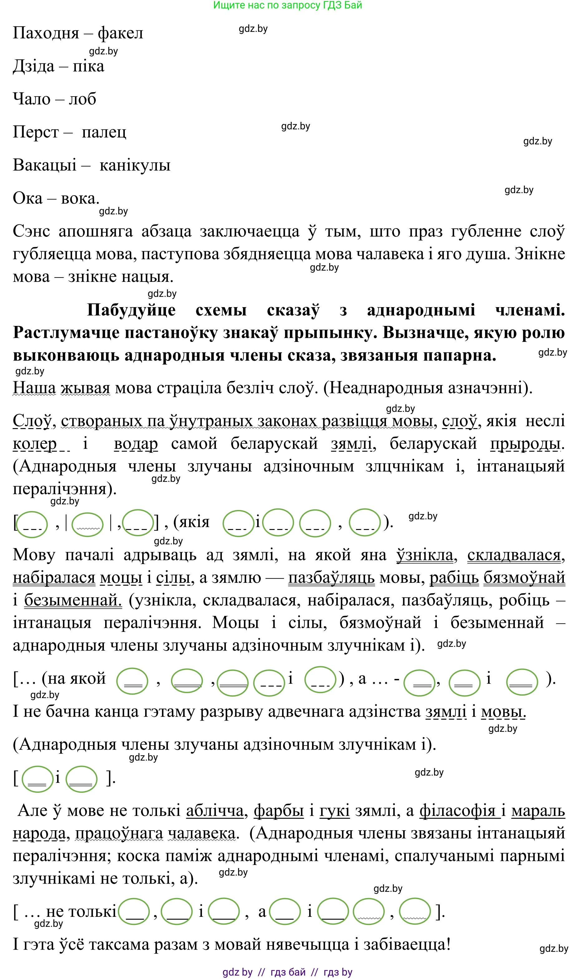 Белорусский язык (Беларуская мова), 8 класс Учебник, авторы: Бадзевіч Зінаіда Іванаўна, Саматыя Ірына Мікалаеўна, издательство Нацыянальны інстытут адукацыі, Минск, 2020, страница 160, номер 269, Решение (продолжение 2)