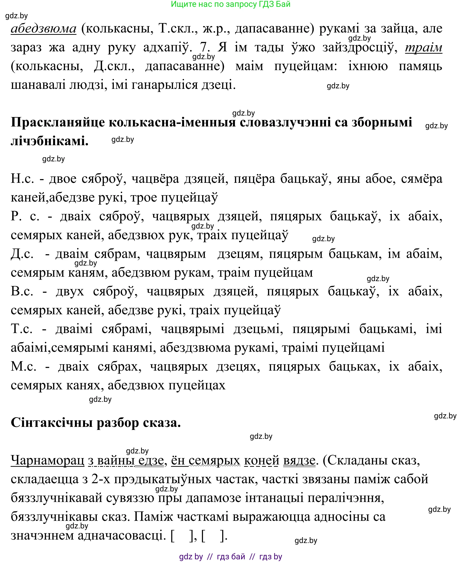Белорусский язык (Беларуская мова), 10 класс Учебник, авторы: Валочка Ганна Міхайлаўна, Васюковіч Людміла Сяргееўна, Зелянко Вольга Уладзіміраўна, Міхнёнак С С, Якуба Святлана Міхайлаўна, издательство Нацыянальны інстытут адукацыі, Минск, 2020, страница 173, номер 282, Решение 1 (продолжение 2)