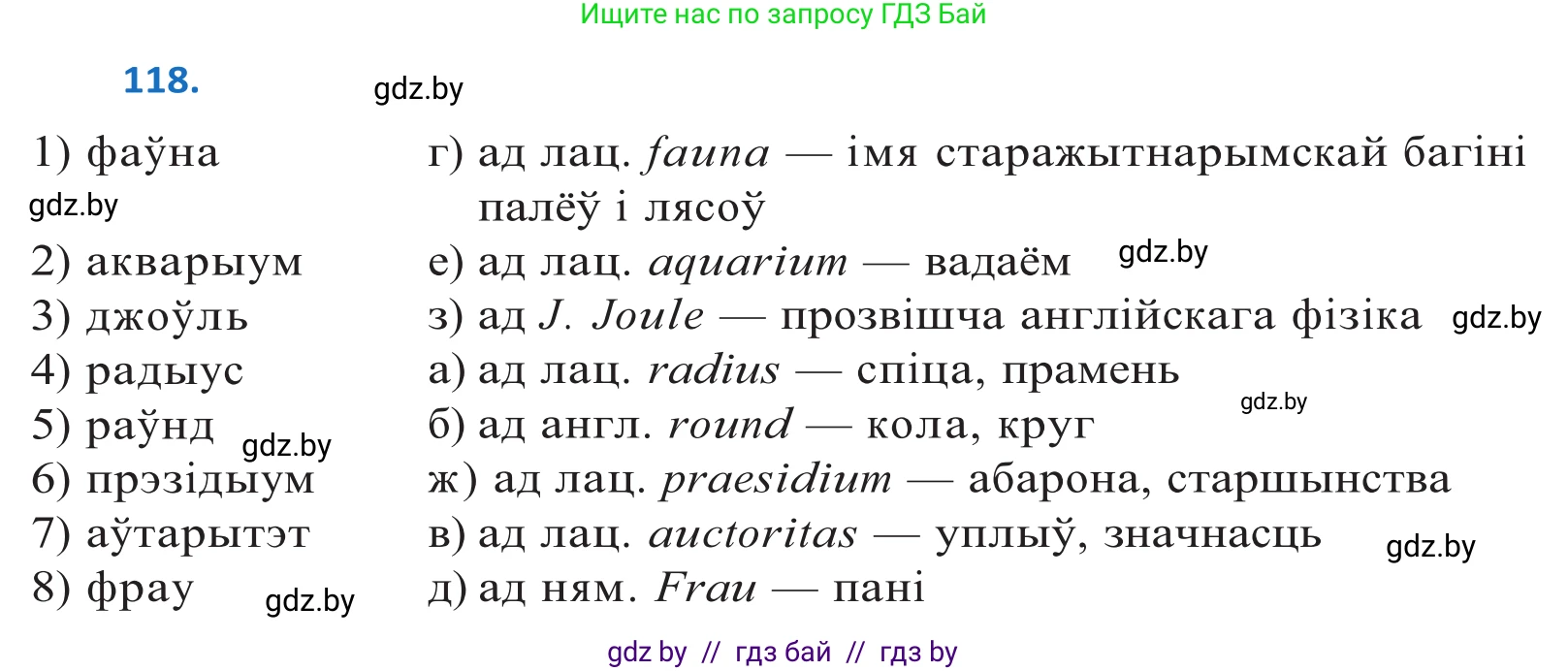 Белорусский язык (Беларуская мова), 10 класс Учебник, авторы: Валочка Ганна Міхайлаўна, Васюковіч Людміла Сяргееўна, Зелянко Вольга Уладзіміраўна, Міхнёнак С С, Якуба Святлана Міхайлаўна, издательство Нацыянальны інстытут адукацыі, Минск, 2020, страница 69, номер 118, Решение 2