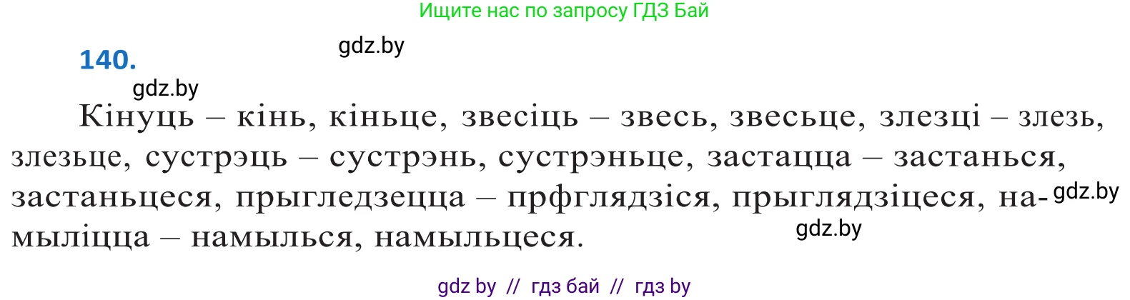 Белорусский язык (Беларуская мова), 10 класс Учебник, авторы: Валочка Ганна Міхайлаўна, Васюковіч Людміла Сяргееўна, Зелянко Вольга Уладзіміраўна, Міхнёнак С С, Якуба Святлана Міхайлаўна, издательство Нацыянальны інстытут адукацыі, Минск, 2020, страница 81, номер 140, Решение 2