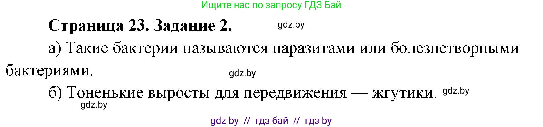 Биология, 6 класс Сборник контрольных и самостоятельных работ, авторы: Городович Наталья Ивановна, Капцевич Марина Викторовна, Сеген Елена Адамовна, издательство Аверсэв, Минск, 2021, страница 23, номер 2, Решение