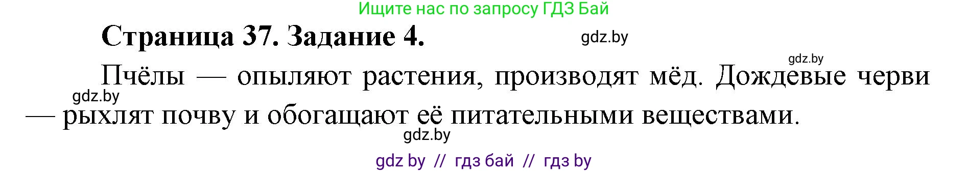 Биология, 6 класс Сборник контрольных и самостоятельных работ, авторы: Городович Наталья Ивановна, Капцевич Марина Викторовна, Сеген Елена Адамовна, издательство Аверсэв, Минск, 2021, страница 37, номер 4, Решение