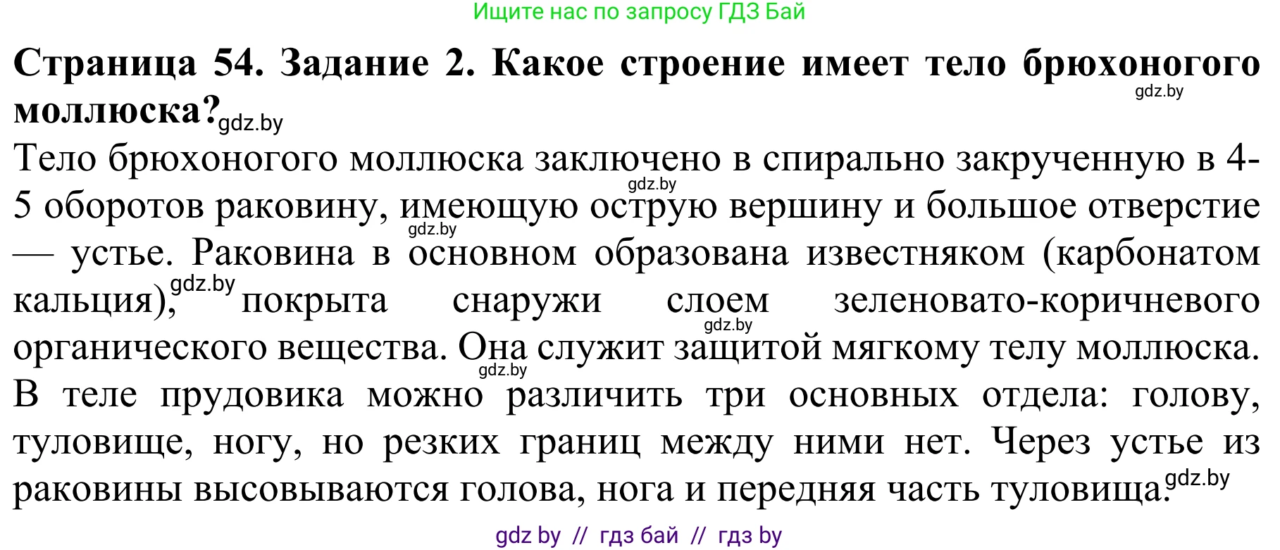 Биология, 8 класс Учебник, авторы: Бедарик Ирина Геннадьевна, Бедарик Александр Евгеньевич, Иванов Владимир Николаевич, издательство Адукацыя i выхаванне, Минск, 2023, зелёного цвета, страница 54, Решение