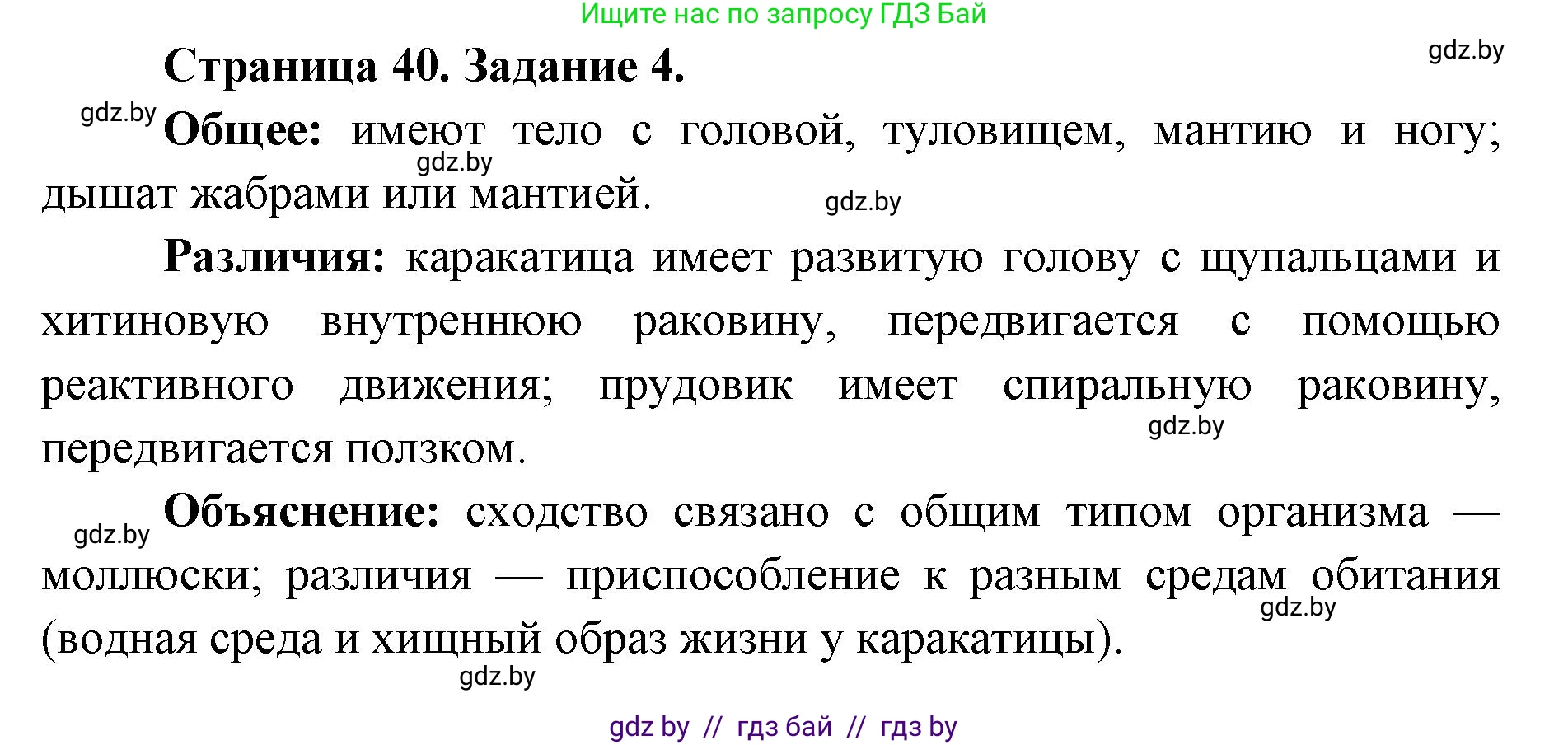 Биология, 8 класс Сборник контрольных и самостоятельных работ, авторы: Дубков Сергей Григорьевич, Городович Наталья Ивановна, Сеген Елена Адамовна, издательство Аверсэв, Минск, 2025, страница 40, номер 4, Решение