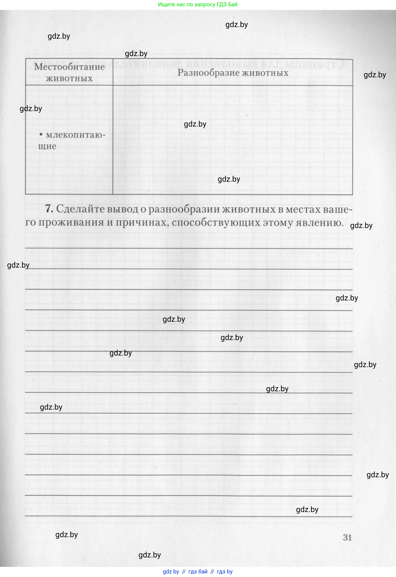 Биология, 8 класс тетрадь для экскусрий, лабораторных и практических работ, автор: Рогожников Олег Николаевич, издательство Сэр-Вит, Минск, 2021, сиреневого цвета, страница 31