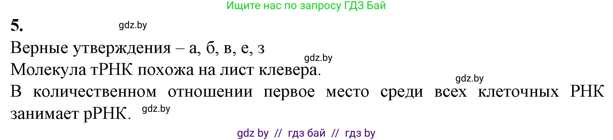 Биология, 11 класс рабочая тетрадь, авторы: Дашков Максим Леонидович, Головач Алексей Михайлович, издательство Аверсэв, Минск, 2021, жёлтого цвета, страница 19, номер 5, Решение