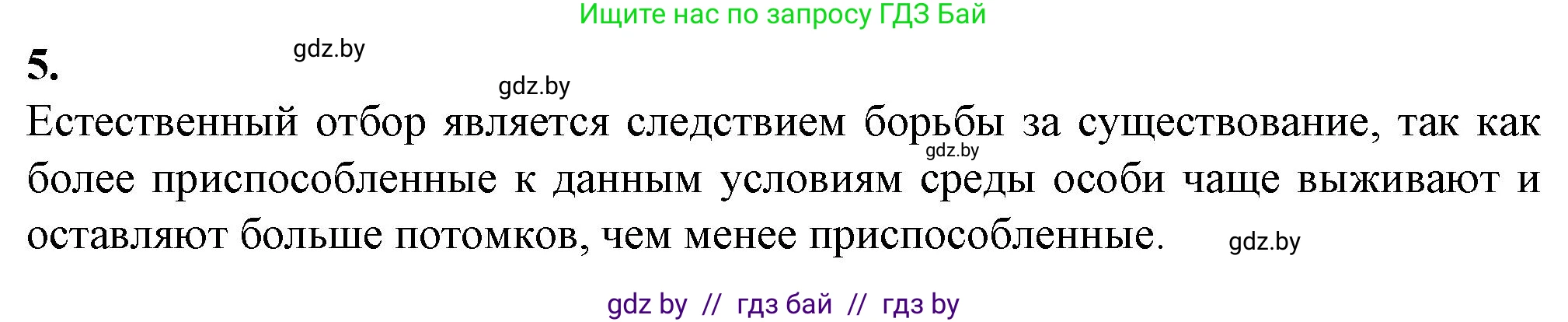 Биология, 11 класс рабочая тетрадь, авторы: Дашков Максим Леонидович, Головач Алексей Михайлович, издательство Аверсэв, Минск, 2021, жёлтого цвета, страница 104, номер 5, Решение