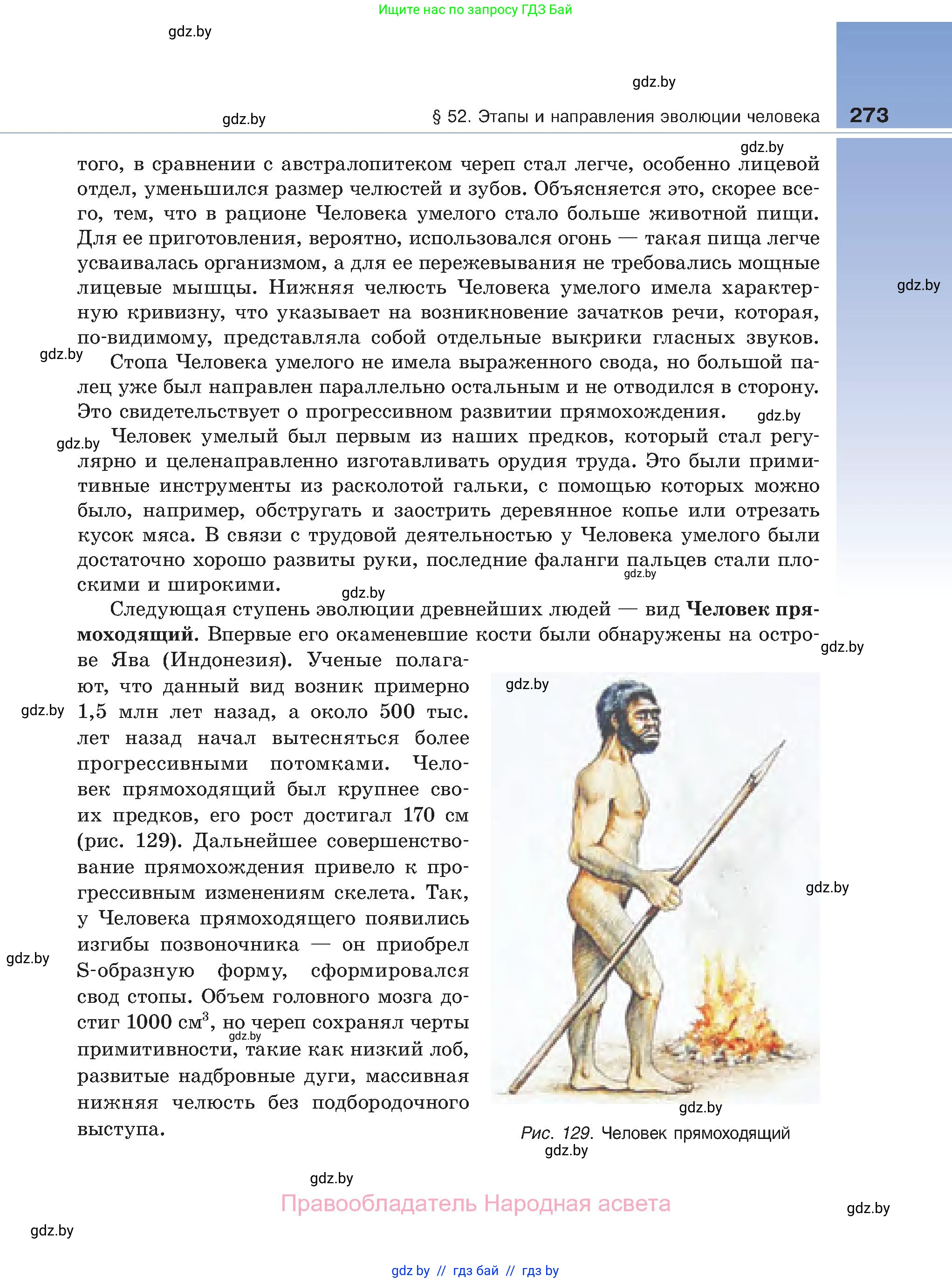 Биология, 11 класс Учебник, авторы: Дашков Максим Леонидович, Песнякевич Александр Георгиевич, Головач Алексей Михайлович, издательство Народная асвета, Минск, 2021, голубого цвета, страница 273