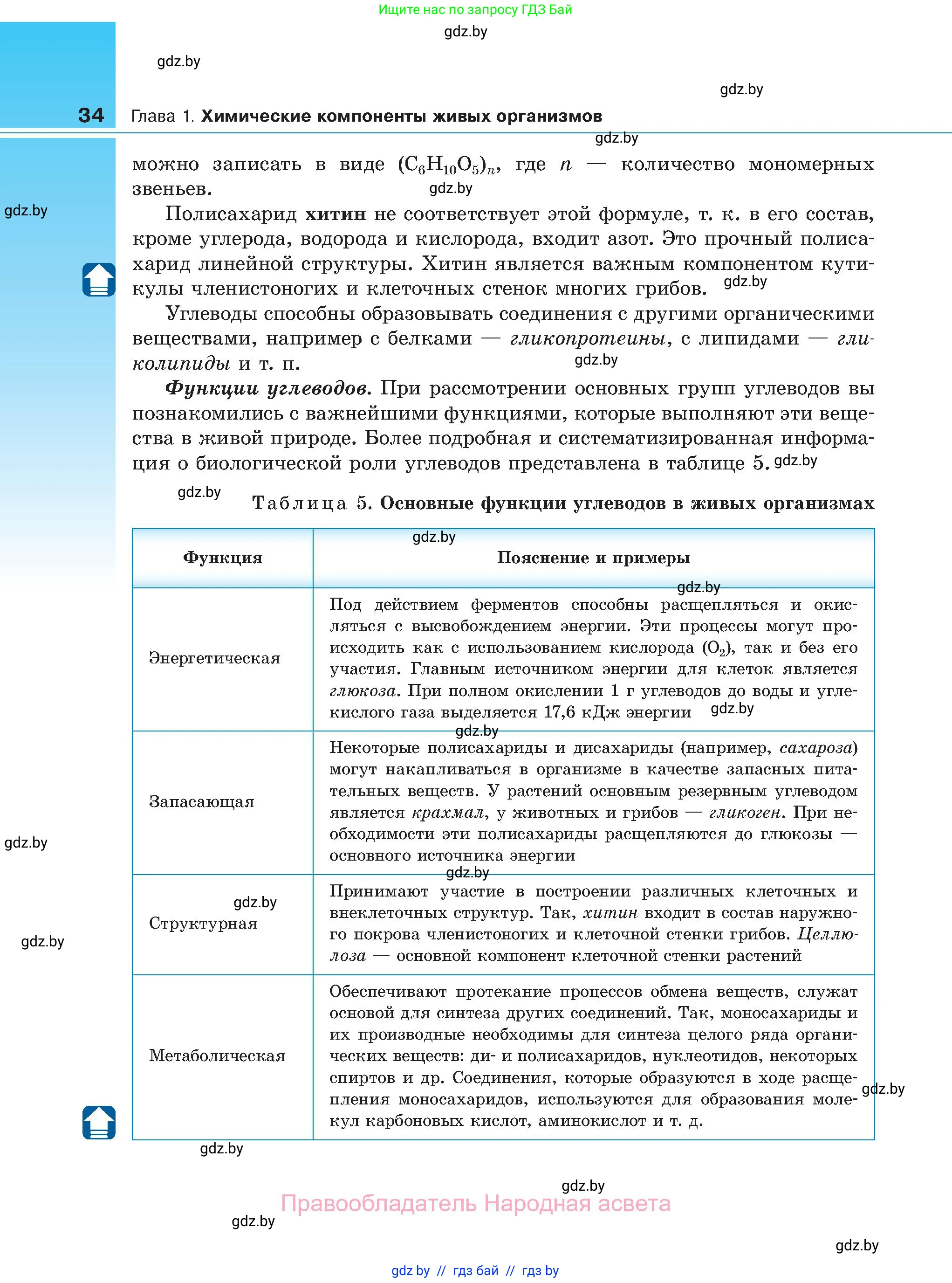 Биология, 11 класс Учебник, авторы: Дашков Максим Леонидович, Песнякевич Александр Георгиевич, Головач Алексей Михайлович, издательство Народная асвета, Минск, 2021, голубого цвета, страница 34