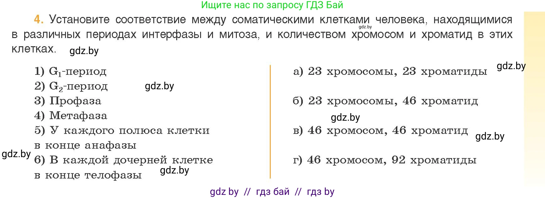 Биология, 11 класс Учебник, авторы: Дашков Максим Леонидович, Песнякевич Александр Георгиевич, Головач Алексей Михайлович, издательство Народная асвета, Минск, 2021, голубого цвета, страница 95, номер 4, Условие