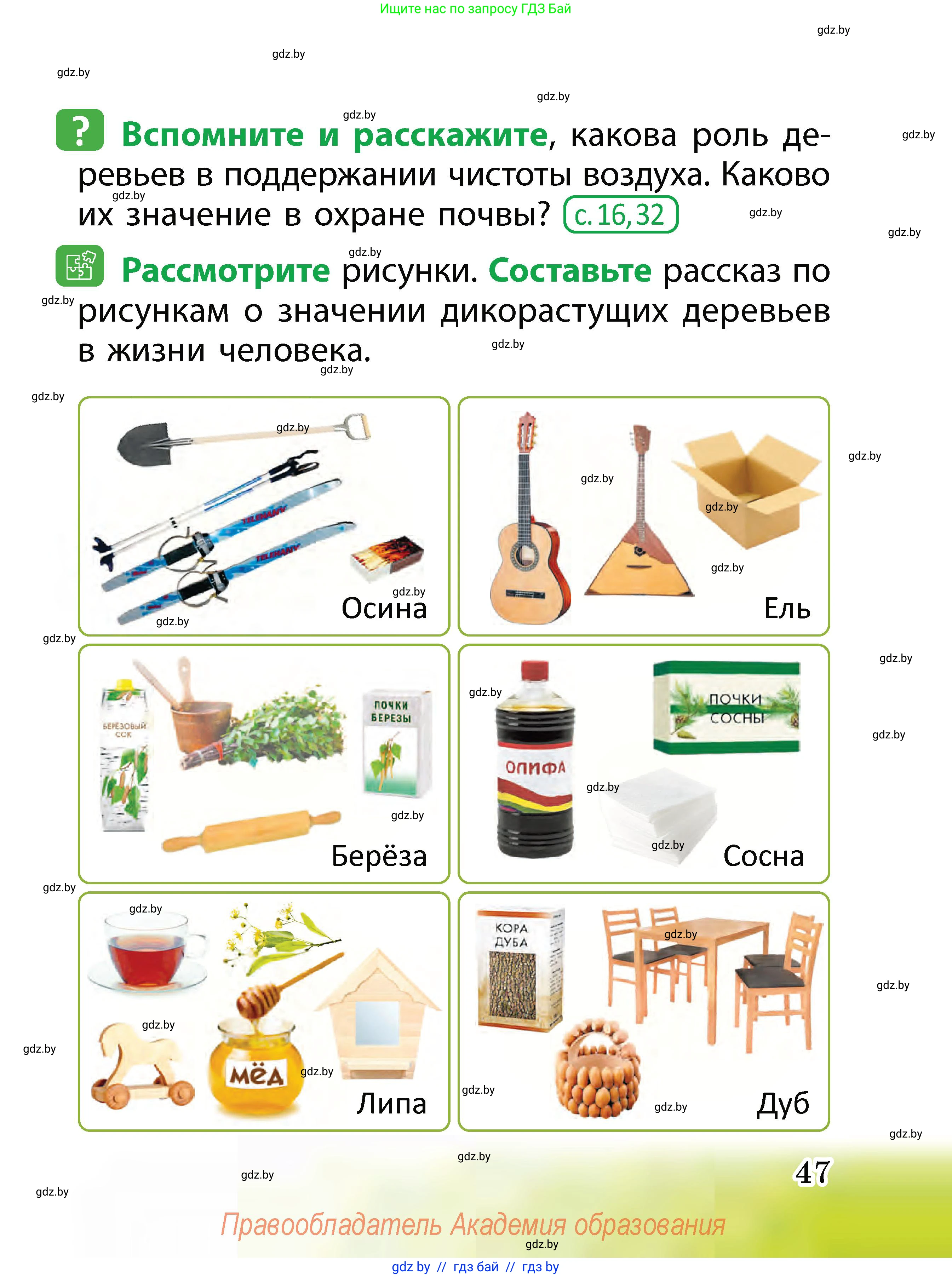 Человек и мир, 2 класс Учебник, авторы: Трафимова Галина Владимировна, Трафимов Сергей Анатольевич, издательство Академия образования, Минск, 2024, страница 47