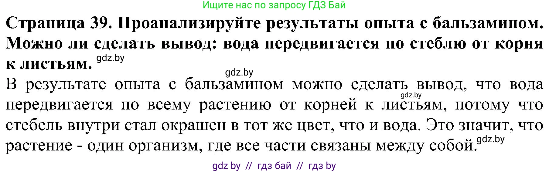 Человек и мир, 2 класс Учебник, авторы: Трафимова Галина Владимировна, Трафимов Сергей Анатольевич, издательство Академия образования, Минск, 2024, страница 39, номер 5, Решение