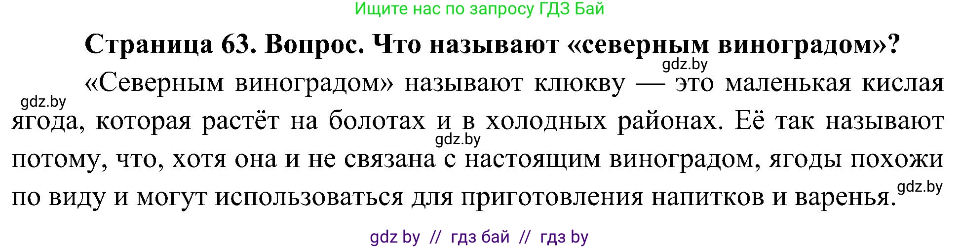 Человек и мир, 3 класс Учебник, авторы: Трафимова Галина Владимировна, Трафимов Сергей Анатольевич, издательство Академия образования, Минск, 2025, голубого цвета, страница 63, Решение