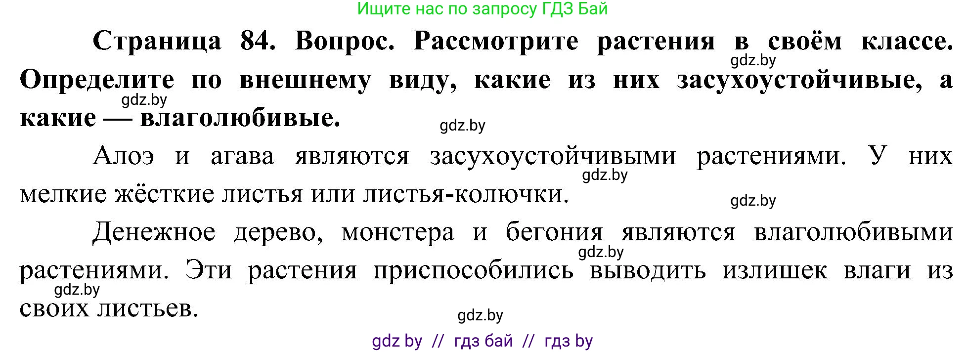 Человек и мир, 3 класс Учебник, авторы: Трафимова Галина Владимировна, Трафимов Сергей Анатольевич, издательство Академия образования, Минск, 2025, голубого цвета, страница 84, Решение