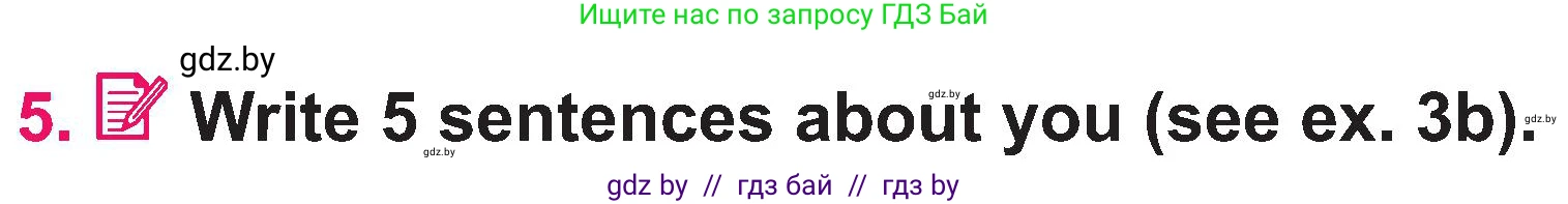Английский язык (english), 3 класс Учебник, авторы: Лапицкая Людмила Михайловна (Lapitskaya Ludmila), Калишевич Алла Ивановна, Севрюкова Татьяна Юрьевна, Седунова Наталья Михайловна (Sedunova Natalia), издательство Вышэйшая школа, Минск, 2023, Часть 2, страница 8, номер 5, Условие