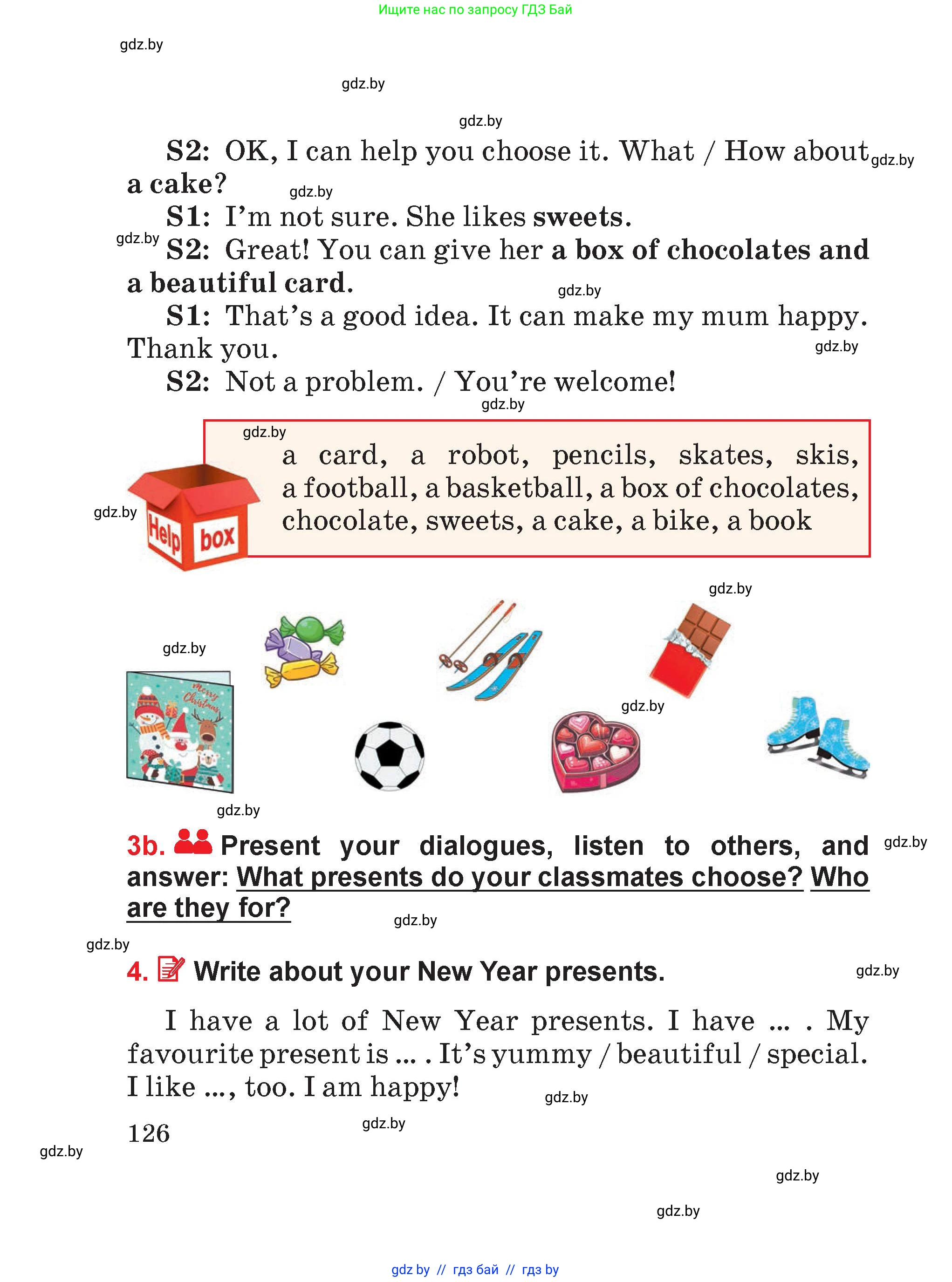 Английский язык (english), 4 класс Учебник (Student's book), авторы: Лапицкая Людмила Михайловна (Lapitskaya Ludmila), Седунова Наталья Михайловна (Sedunova Natalia), издательство Адукацыя i выхаванне, Минск, 2024, бирюзового цвета, Часть ( Part) 1, страница 126