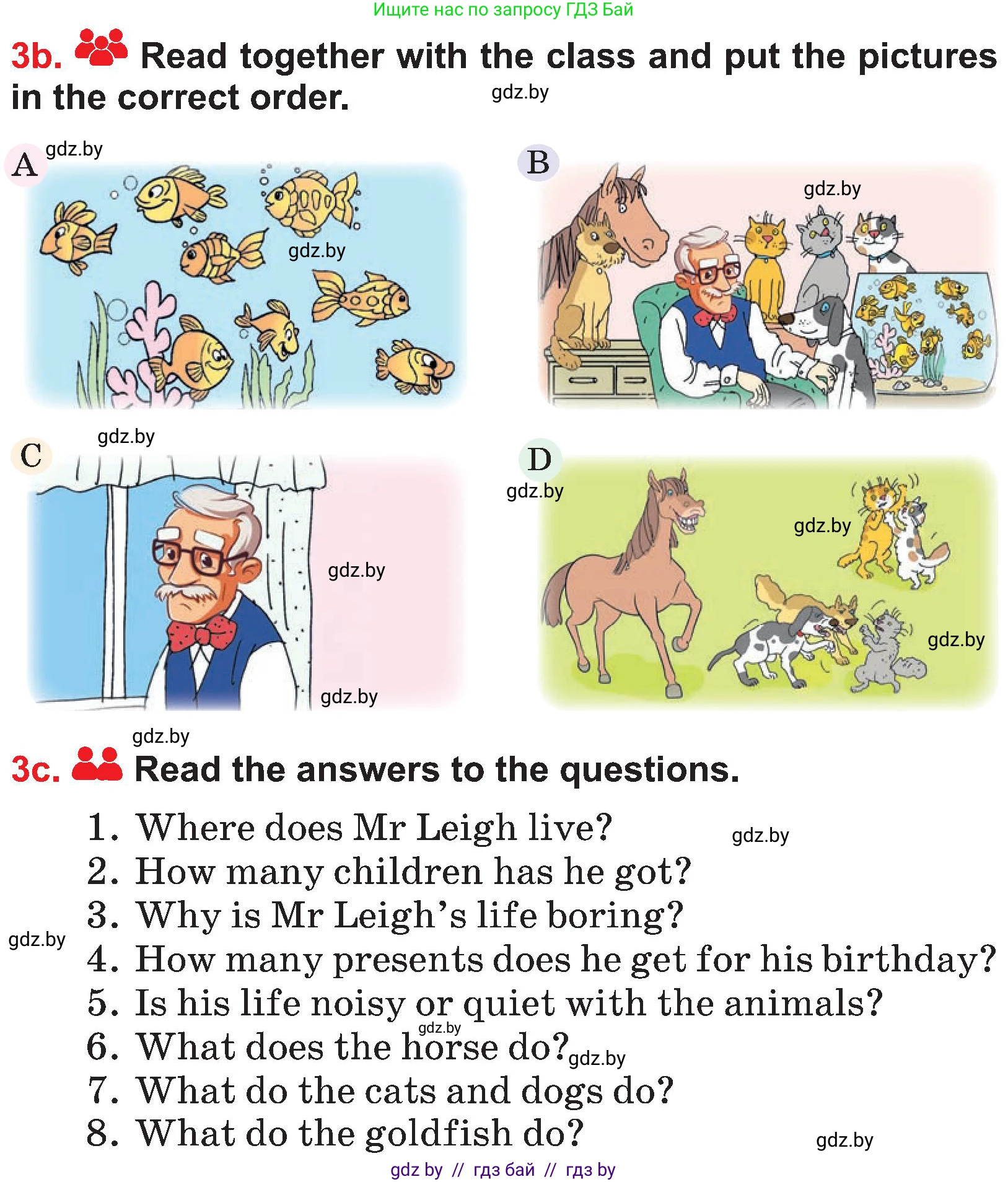Английский язык (english), 4 класс Учебник (Student's book), авторы: Лапицкая Людмила Михайловна (Lapitskaya Ludmila), Седунова Наталья Михайловна (Sedunova Natalia), издательство Адукацыя i выхаванне, Минск, 2024, бирюзового цвета, Часть ( Part) 2, страница 56, номер 3, Условие (продолжение 3)