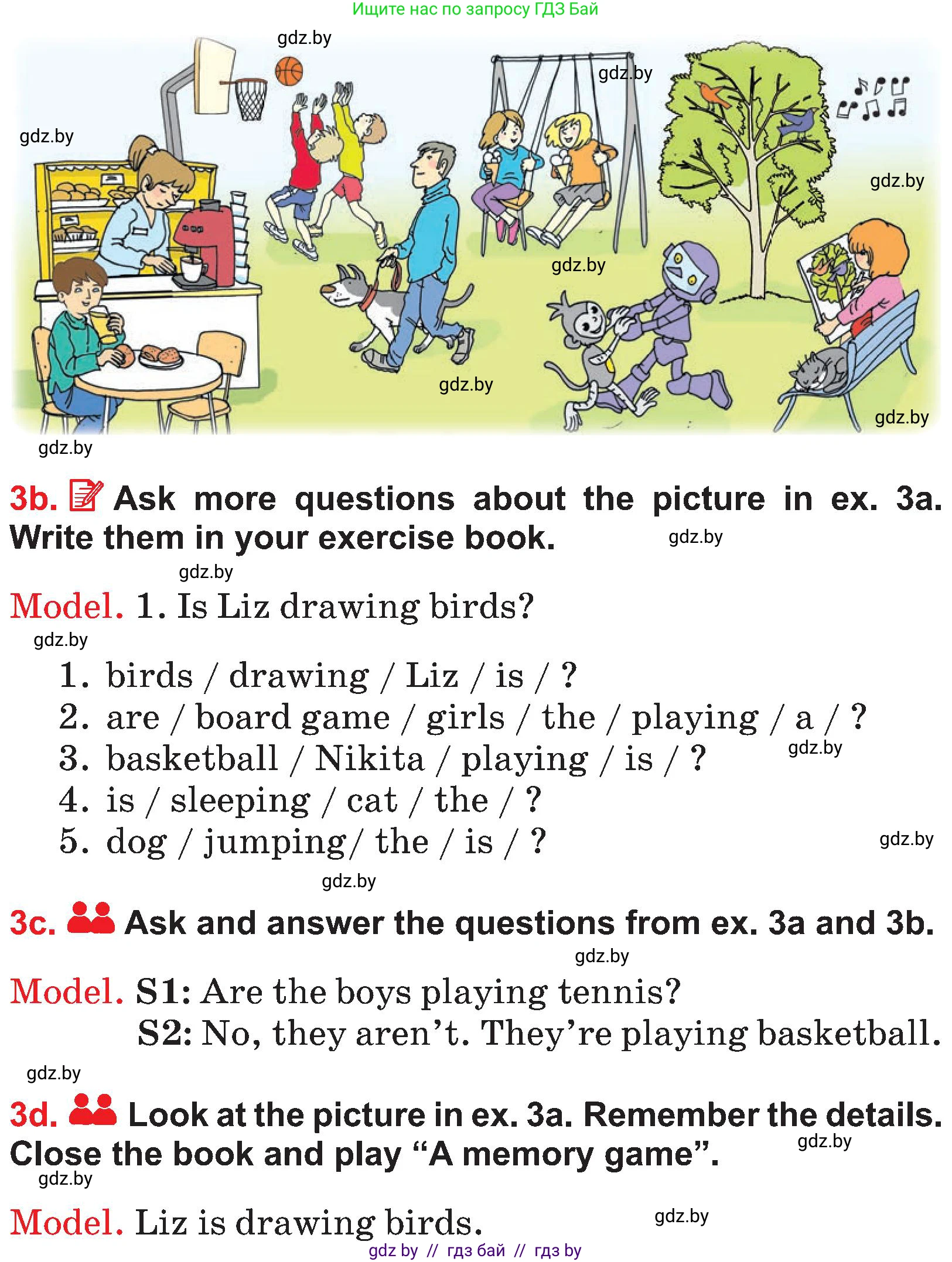 Английский язык (english), 4 класс Учебник (Student's book), авторы: Лапицкая Людмила Михайловна (Lapitskaya Ludmila), Седунова Наталья Михайловна (Sedunova Natalia), издательство Адукацыя i выхаванне, Минск, 2024, бирюзового цвета, Часть ( Part) 2, страница 99, номер 3, Условие (продолжение 2)