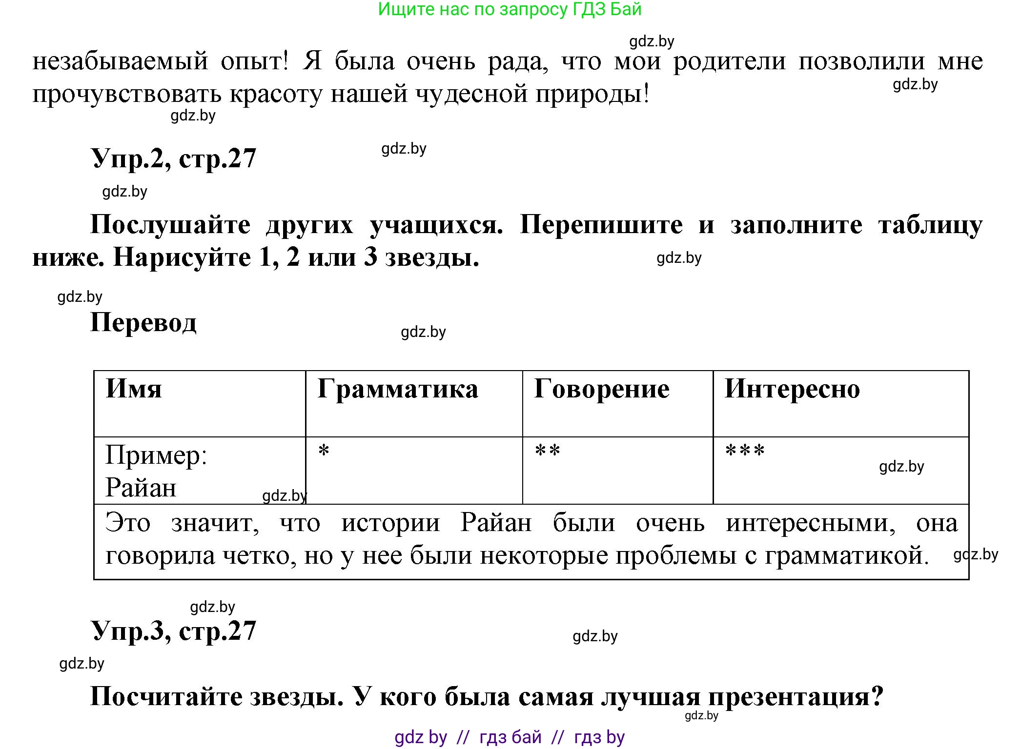 Английский язык (english), 5 класс Учебник, авторы: Демченко Наталья Валентиновна, Севрюкова Татьяна Юрьевна, Наумова Елена Георгиевна, Юхнель Наталья Валентиновна, Лапицкая Людмила Михайловна (Lapitskaya Ludmila), издательство Адукацыя i выхаванне, Минск, 2017, Часть ( Part) 1, страница 26, Решение 1 (продолжение 2)