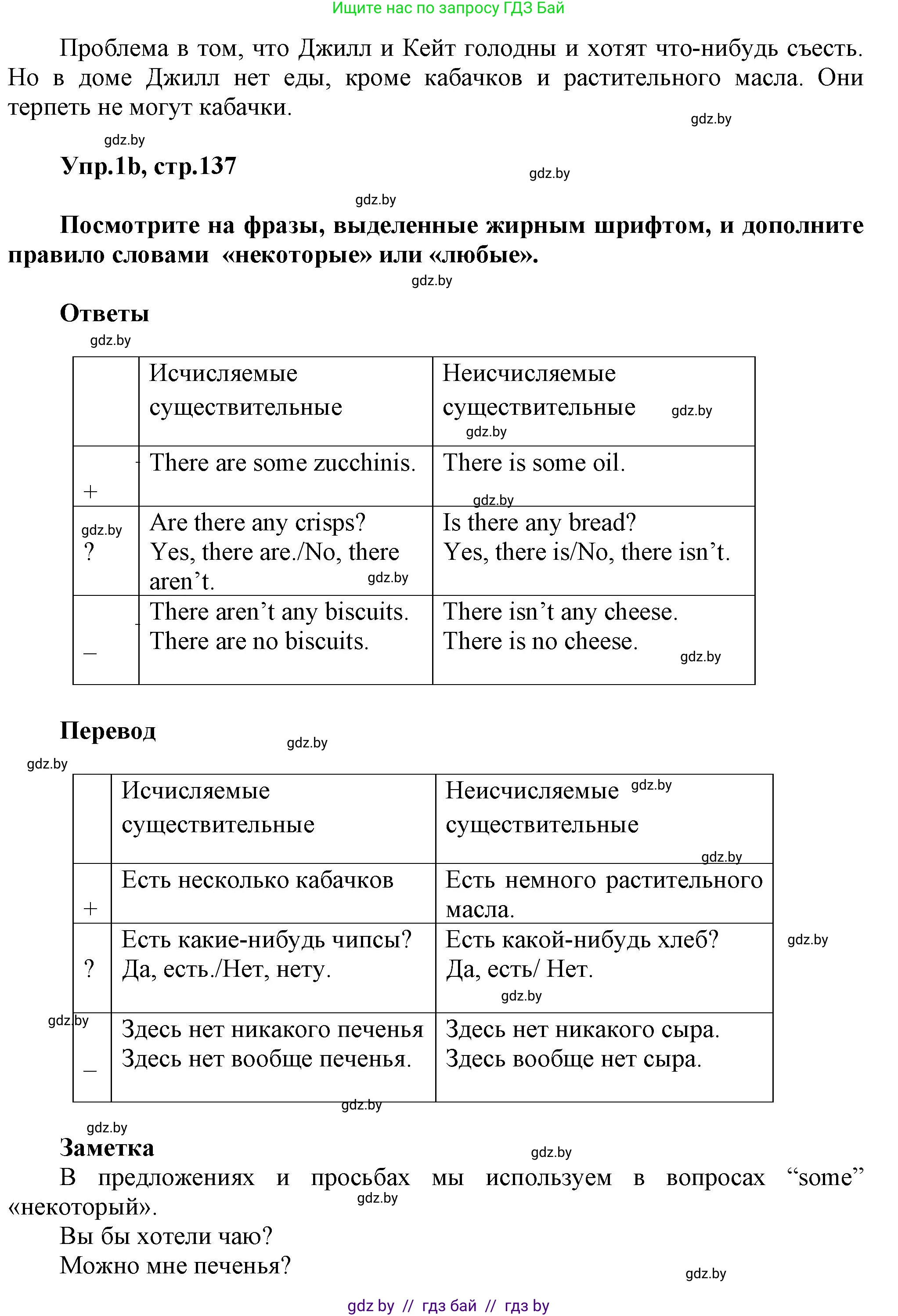 Английский язык (english), 5 класс Учебник, авторы: Демченко Наталья Валентиновна, Севрюкова Татьяна Юрьевна, Наумова Елена Георгиевна, Юхнель Наталья Валентиновна, Лапицкая Людмила Михайловна (Lapitskaya Ludmila), издательство Адукацыя i выхаванне, Минск, 2017, Часть ( Part) 1, страница 136, номер 1, Решение 1 (продолжение 2)