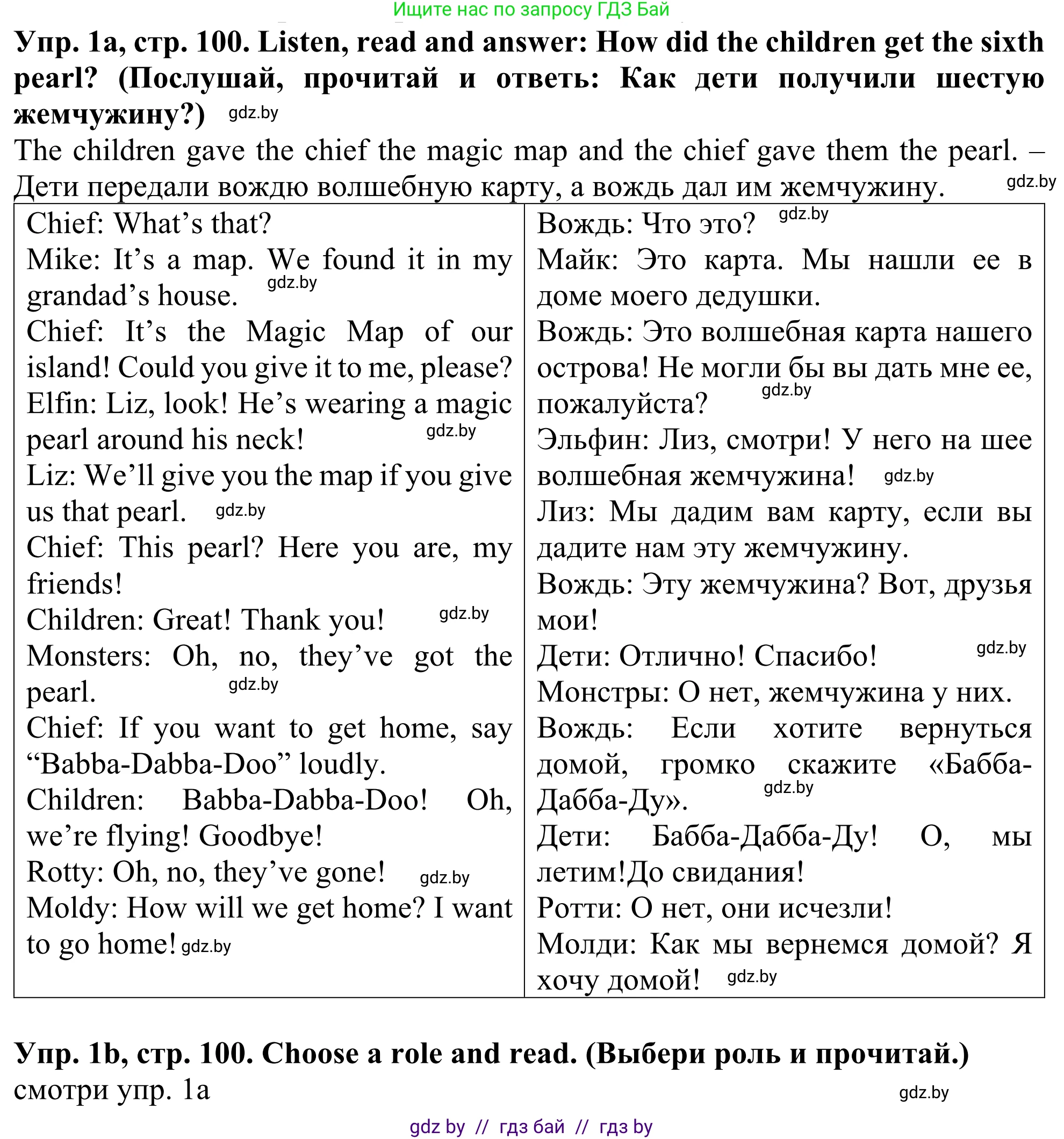 Английский язык (english), 5 класс Учебник (Student's book), авторы: Лапицкая Людмила Михайловна (Lapitskaya Ludmila), Калишевич Алла Ивановна, Севрюкова Татьяна Юрьевна, Седунова Наталья Михайловна (Sedunova Natalia), издательство Вышэйшая школа, Минск, 2020, Часть 2, страница 100, номер 1, Решение 2