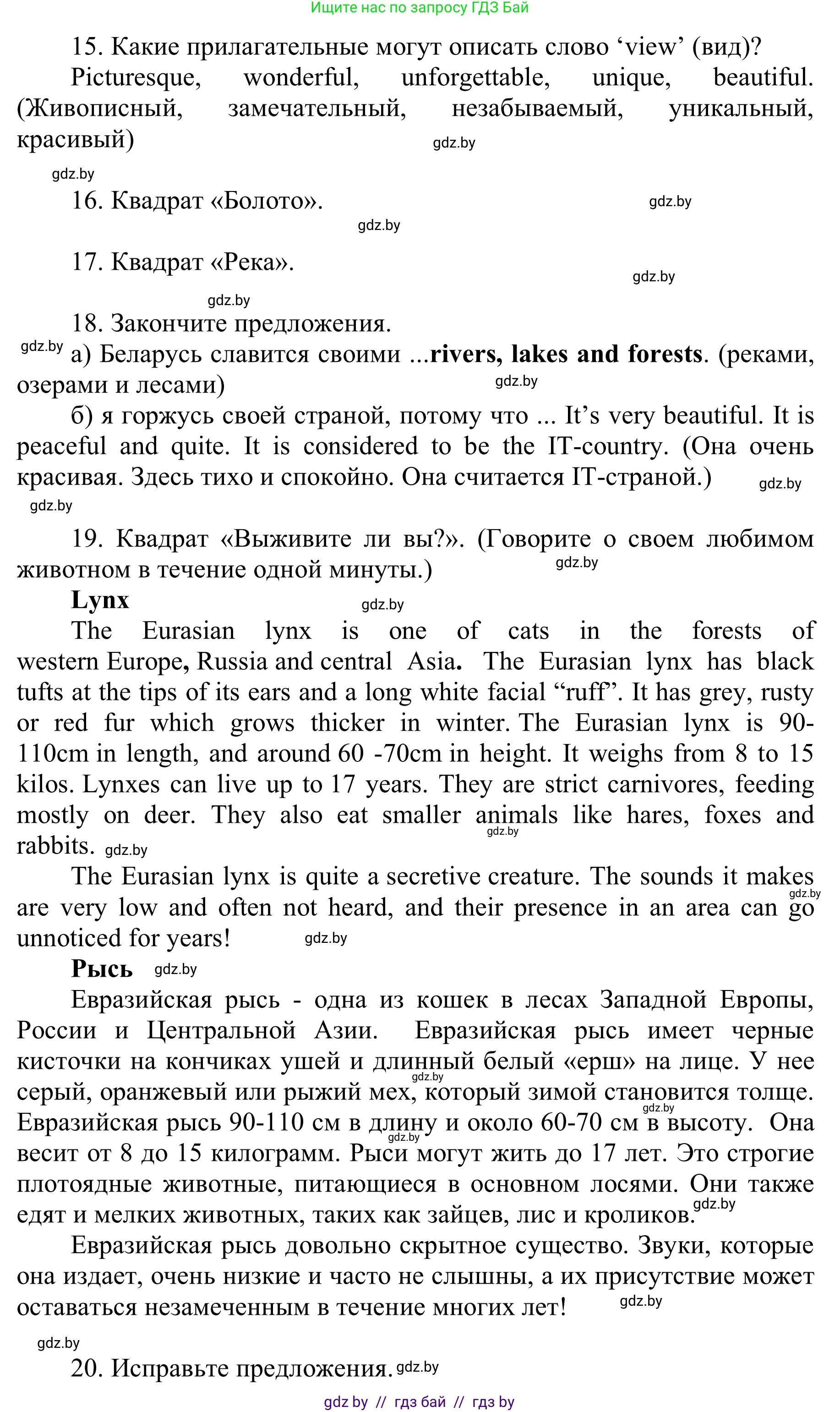 Английский язык (english), 6 класс Учебник, авторы: Демченко Наталья Валентиновна, Севрюкова Татьяна Юрьевна, Юхнель Наталья Валентиновна, Наумова Елена Георгиевна, Рыбалко О Н, Манешина А В, Маслёнченко Н А, издательство Вышэйшая школа, Минск, 2018, красного цвета, Часть 2, страница 82, номер 2, Решение (продолжение 4)