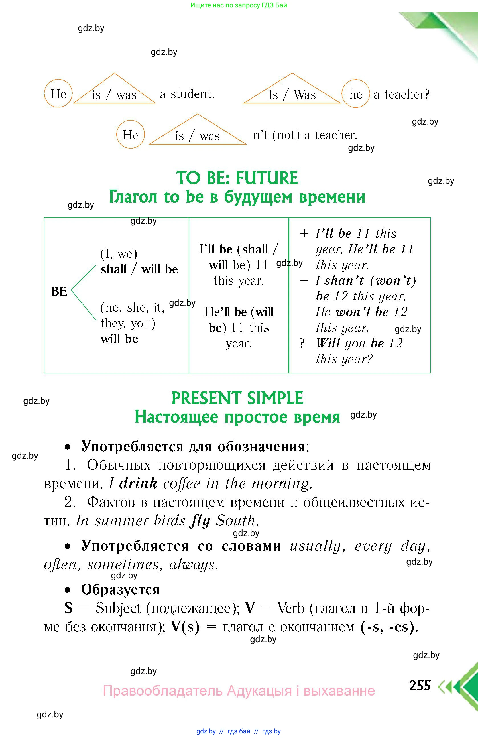 Английский язык (english), 6 класс Учебник, авторы: Юхнель Наталья Валентиновна, Наумова Елена Георгиевна, Малиновская Елена Александровна, издательство Адукацыя i выхаванне, Минск, 2021, страница 255