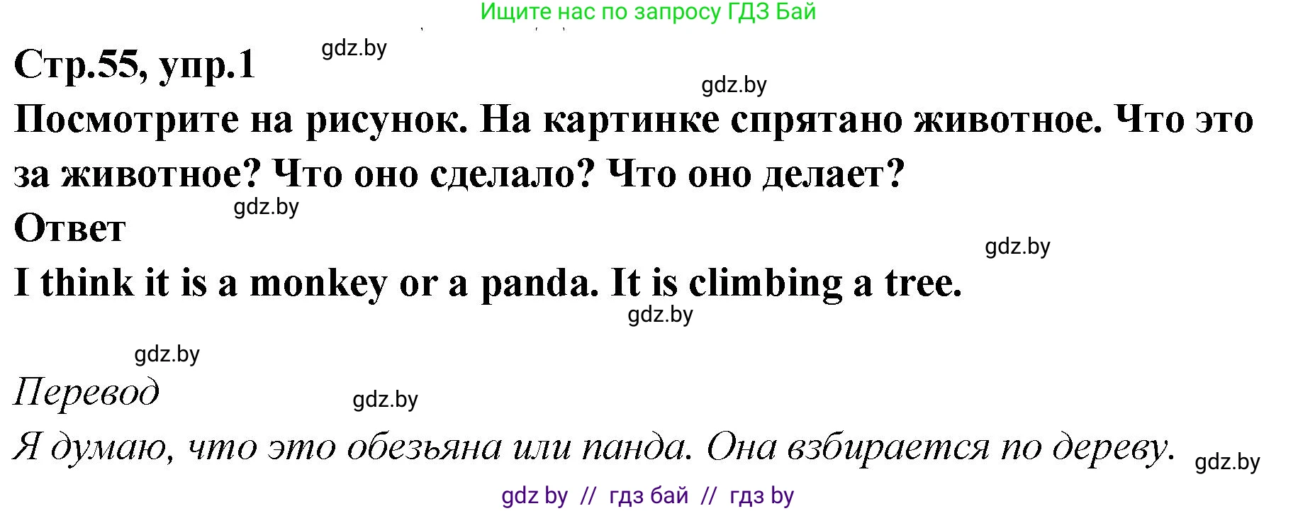 Английский язык (english), 6 класс Учебник, авторы: Юхнель Наталья Валентиновна, Наумова Елена Георгиевна, Малиновская Елена Александровна, издательство Адукацыя i выхаванне, Минск, 2021, страница 55, номер 1, Решение