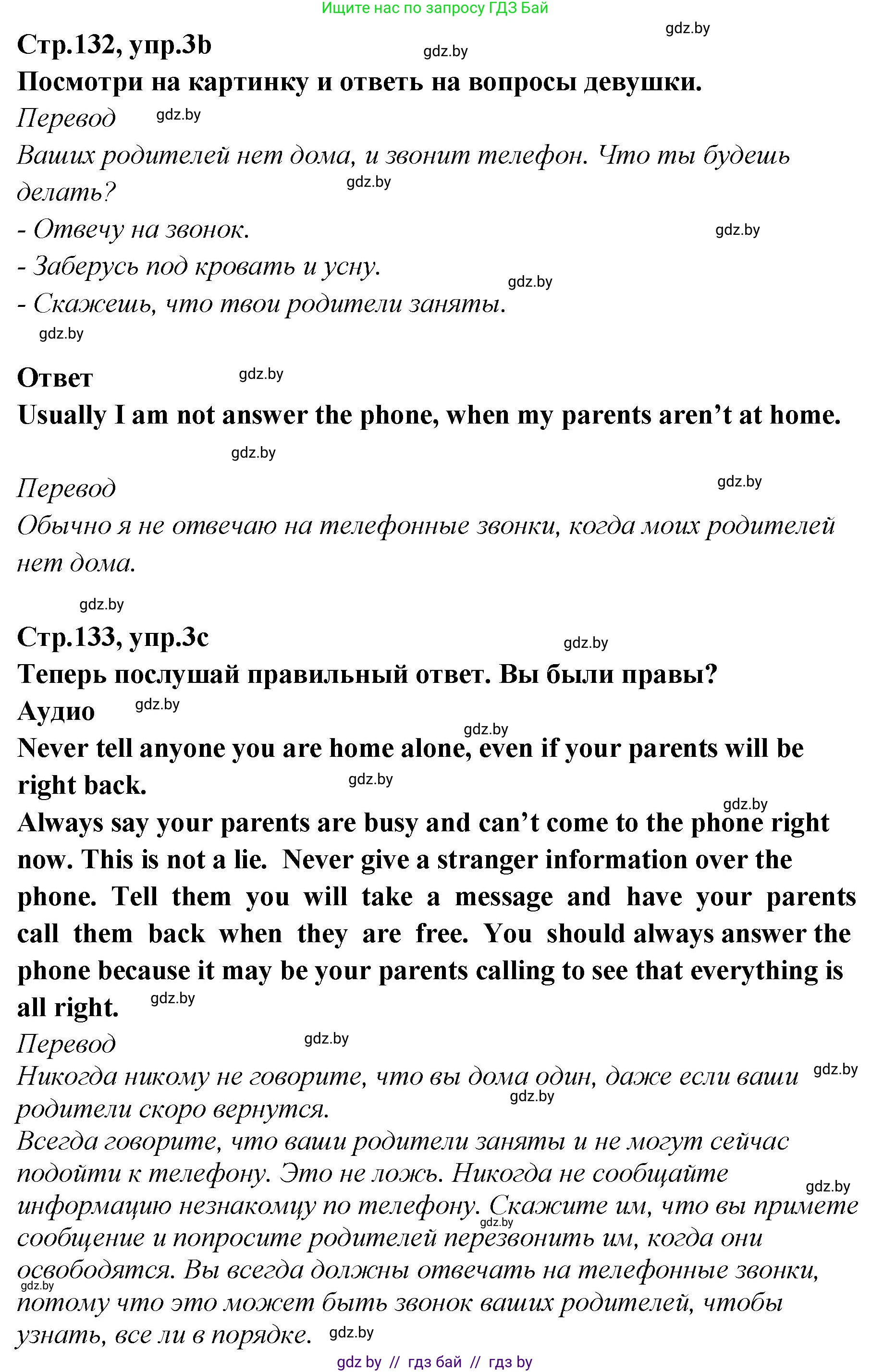 Английский язык (english), 6 класс Учебник, авторы: Юхнель Наталья Валентиновна, Наумова Елена Георгиевна, Малиновская Елена Александровна, издательство Адукацыя i выхаванне, Минск, 2021, страница 132, номер 3, Решение (продолжение 2)