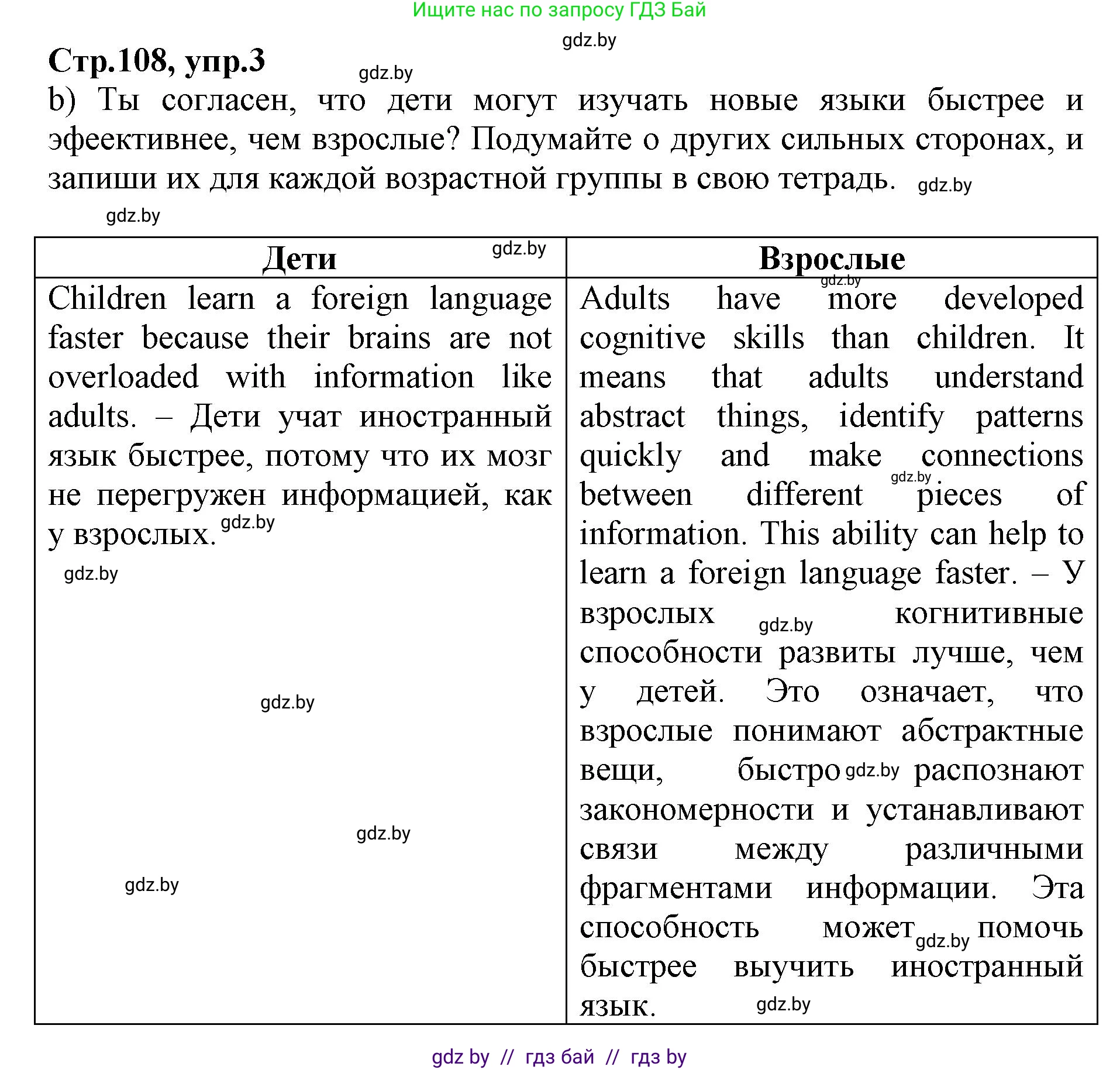 Английский язык (english), 7 класс Рабочая тетрадь (workbook), авторы: Демченко Наталья Валентиновна, Севрюкова Татьяна Юрьевна, Наумова Елена Георгиевна, Юхнель Наталья Валентиновна, Манешина А В, Маслёнченко Н А, Рыбалко О Н, издательство Аверсэв, Минск, 2021, голубого цвета, Часть ( Part) 2, страница 107, номер 3, Решение (продолжение 2)