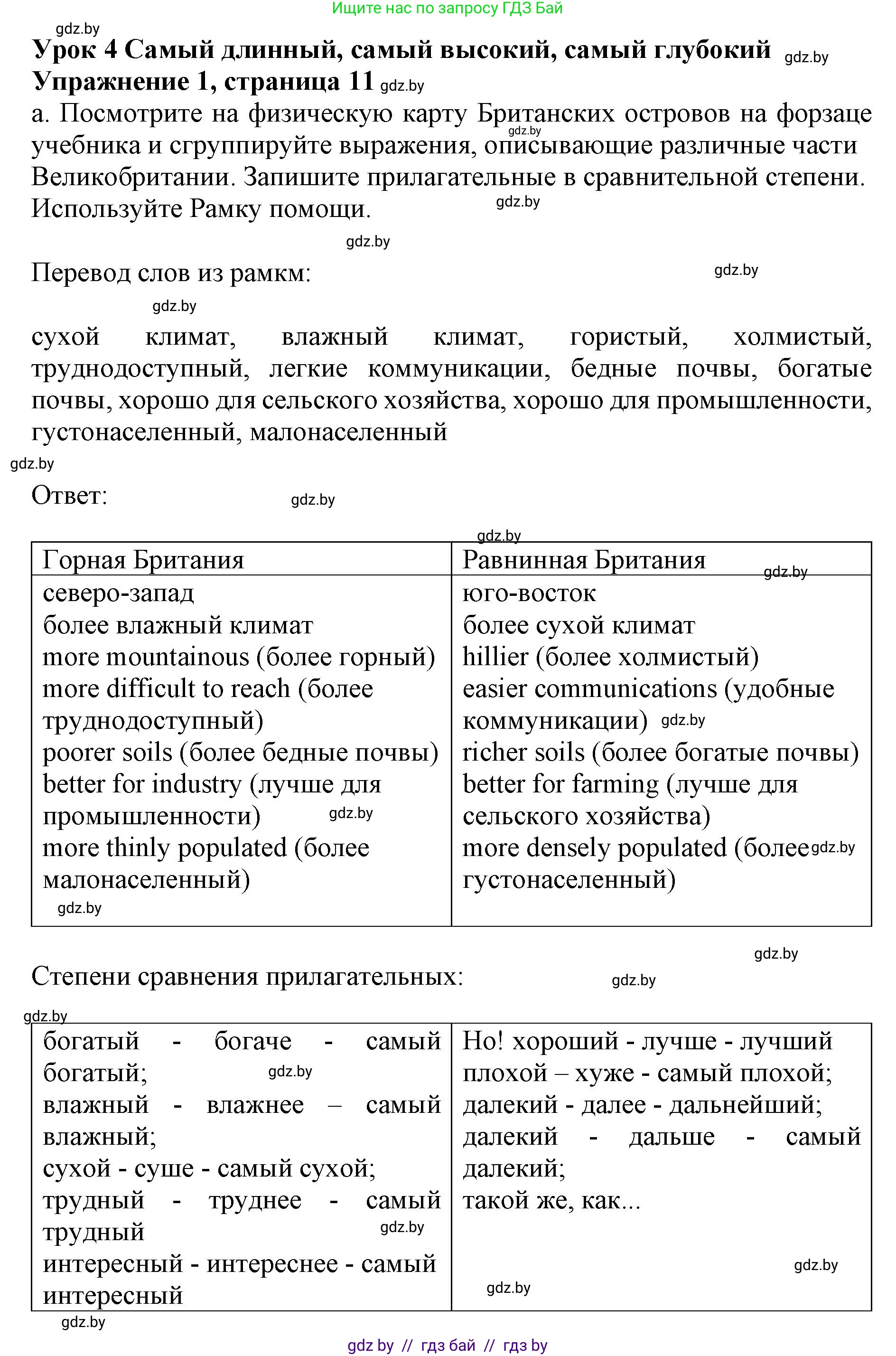 Английский язык (english), 8 класс рабочая тетрадь (activity book), авторы: Лапицкая Людмила Михайловна (Lapitskaya Ludmila), Демченко Наталья Валентиновна, Калишевич Алла Ивановна, Юхнель Наталья Валентиновна, Волков Андрей Валерьевич, Севрюкова Татьяна Юрьевна, издательство Аверсэв, Минск, 2021, салатового цвета, Часть ( Part) 1, страница 11, номер 1, Решение 1