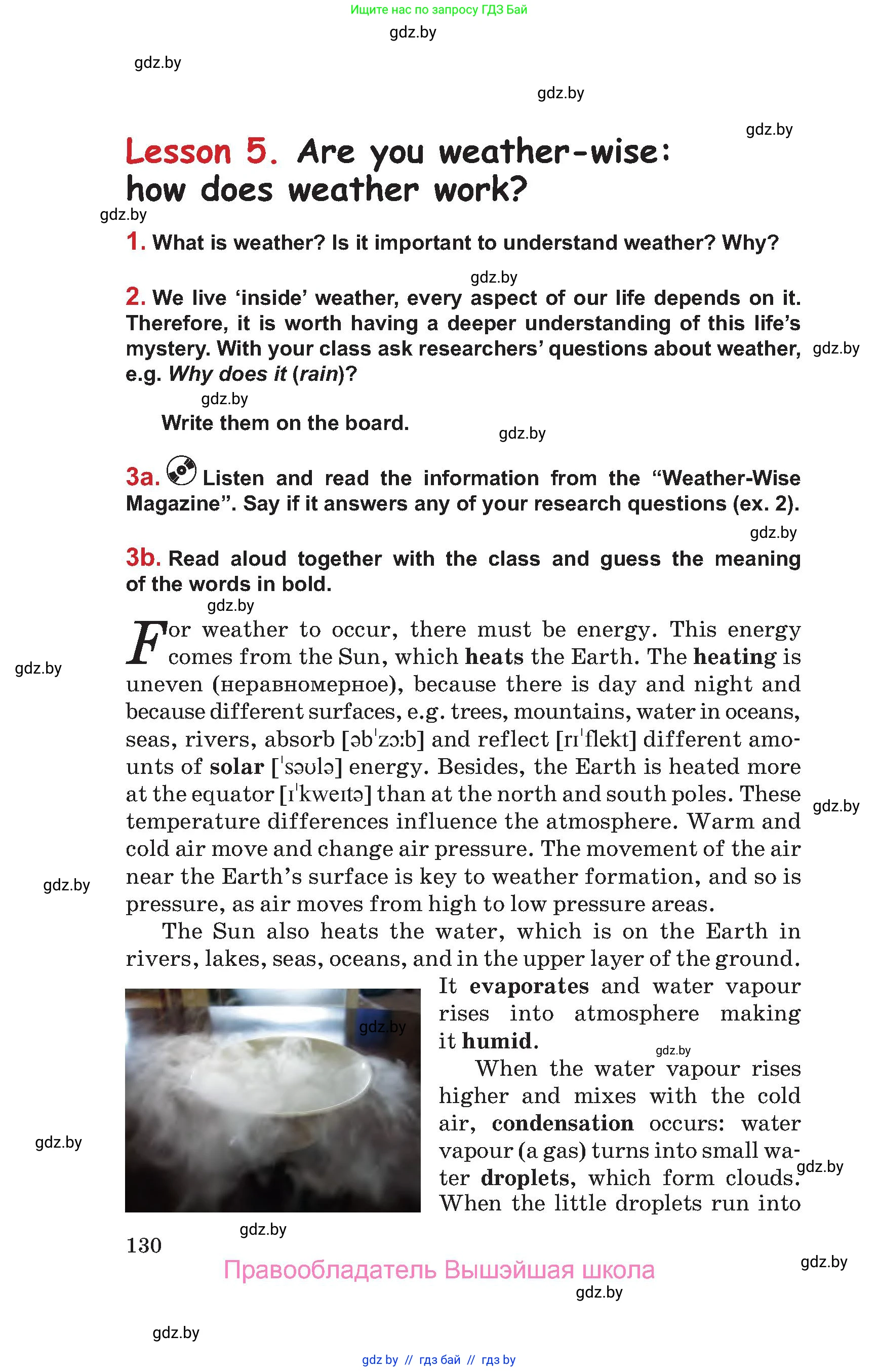 Английский язык (english), 9 класс Учебник (Student's book), авторы: Лапицкая Людмила Михайловна (Lapitskaya Ludmila), Демченко Наталья Валентиновна, Волков Андрей Валерьевич, Калишевич Алла Ивановна, Севрюкова Татьяна Юрьевна, Юхнель Наталья Валентиновна, издательство Вышэйшая школа, Минск, 2018, страница 130