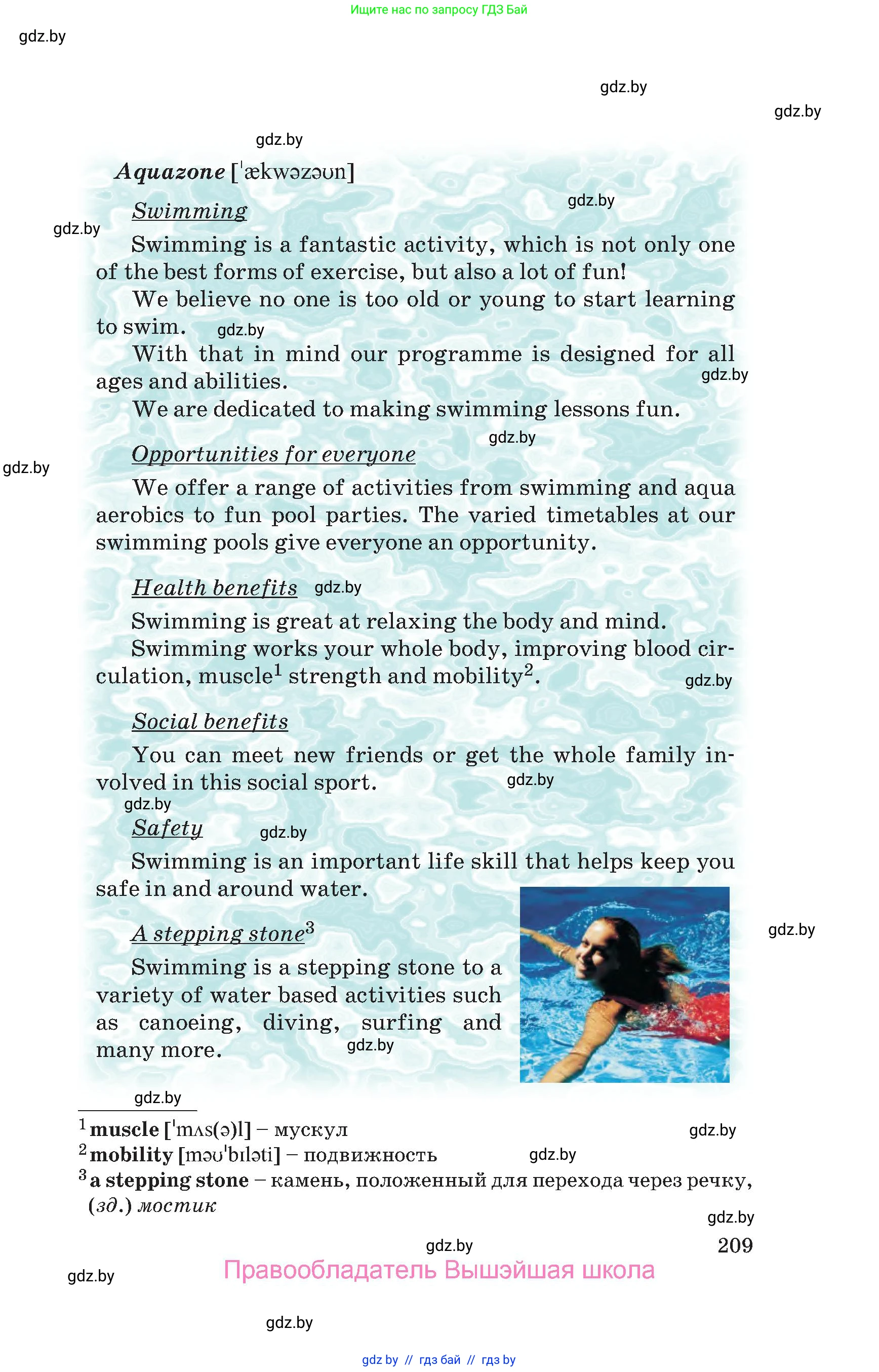 Английский язык (english), 9 класс Учебник (Student's book), авторы: Лапицкая Людмила Михайловна (Lapitskaya Ludmila), Демченко Наталья Валентиновна, Волков Андрей Валерьевич, Калишевич Алла Ивановна, Севрюкова Татьяна Юрьевна, Юхнель Наталья Валентиновна, издательство Вышэйшая школа, Минск, 2018, страница 209