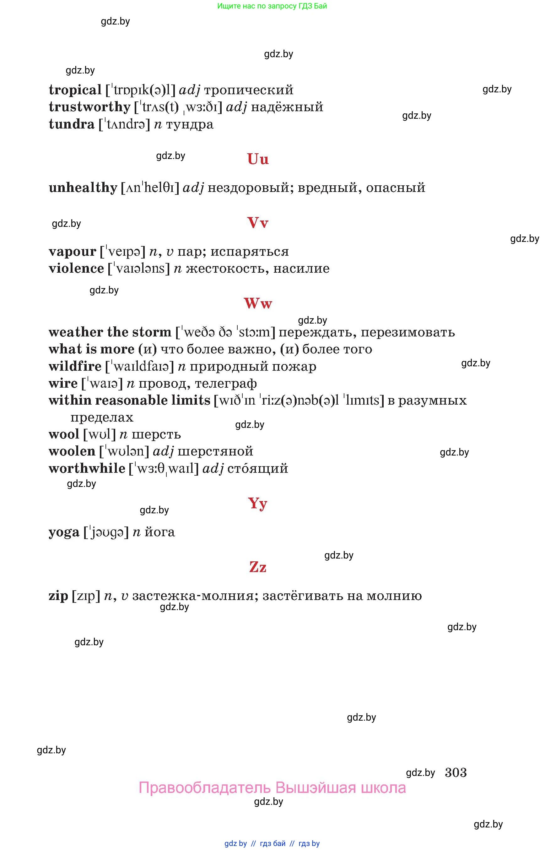 Английский язык (english), 9 класс Учебник (Student's book), авторы: Лапицкая Людмила Михайловна (Lapitskaya Ludmila), Демченко Наталья Валентиновна, Волков Андрей Валерьевич, Калишевич Алла Ивановна, Севрюкова Татьяна Юрьевна, Юхнель Наталья Валентиновна, издательство Вышэйшая школа, Минск, 2018, страница 303