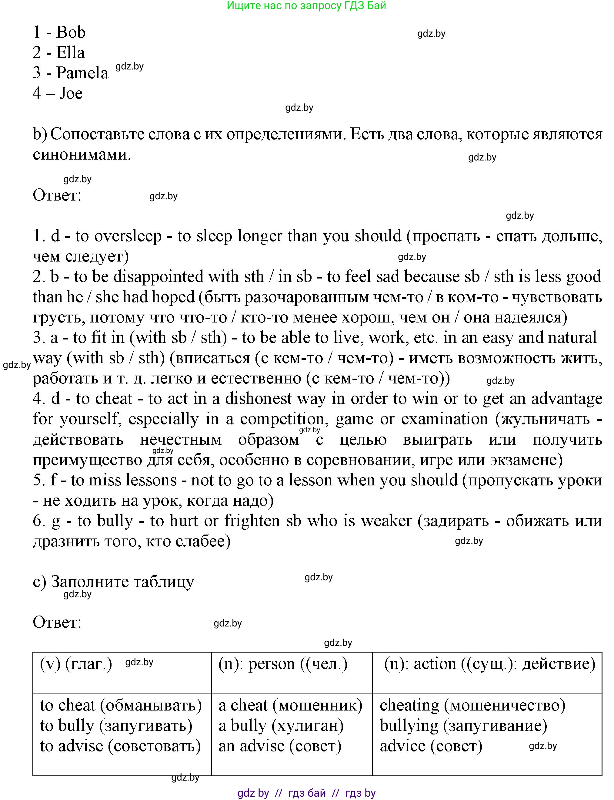 Английский язык (english), 9 класс Учебник (Student's book), авторы: Лапицкая Людмила Михайловна (Lapitskaya Ludmila), Демченко Наталья Валентиновна, Волков Андрей Валерьевич, Калишевич Алла Ивановна, Севрюкова Татьяна Юрьевна, Юхнель Наталья Валентиновна, издательство Вышэйшая школа, Минск, 2018, страница 246, номер 2, Решение 1 (продолжение 2)