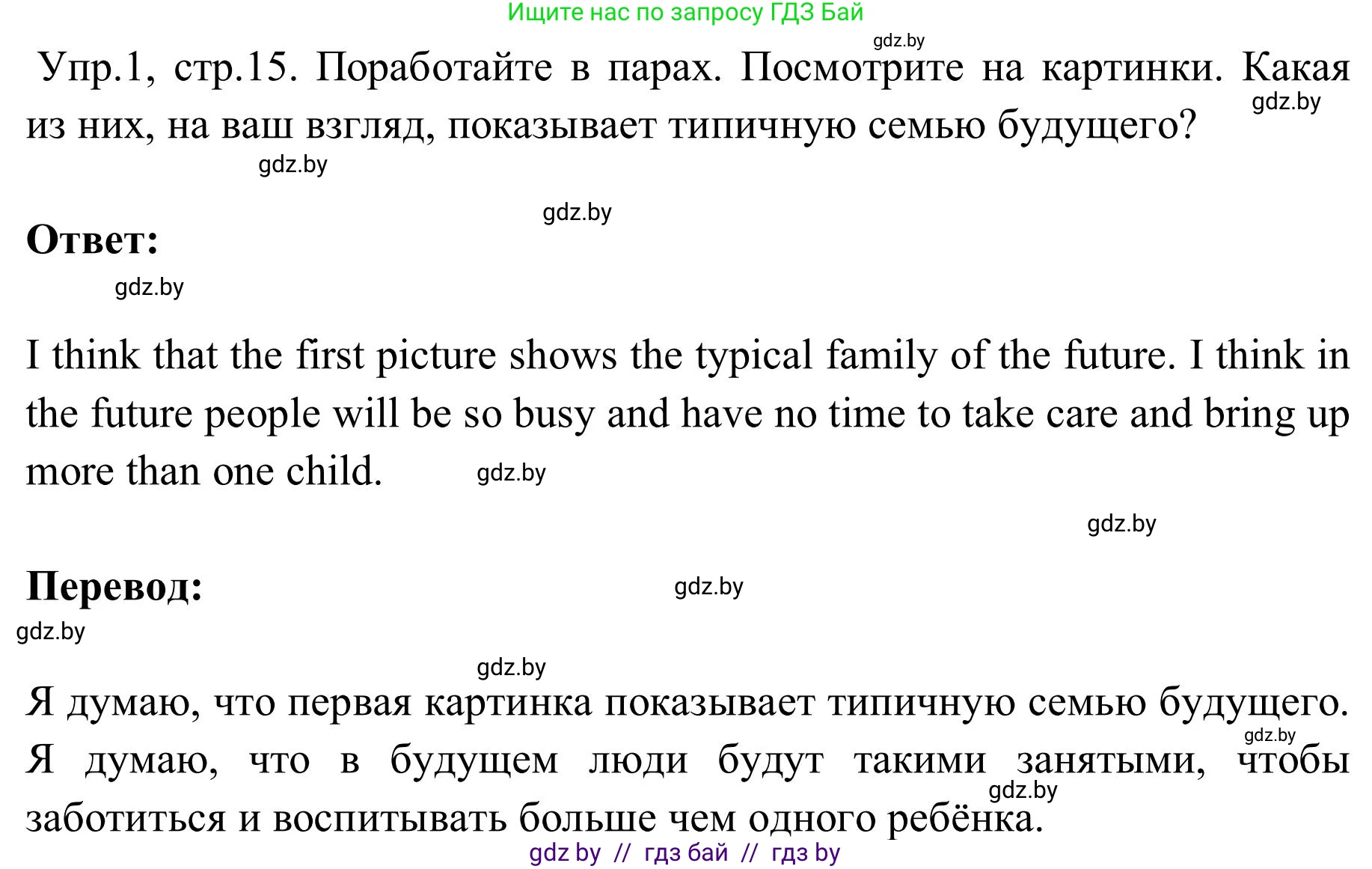 Английский язык (english), 9 класс Учебник (Student's book), авторы: Лапицкая Людмила Михайловна (Lapitskaya Ludmila), Демченко Наталья Валентиновна, Волков Андрей Валерьевич, Калишевич Алла Ивановна, Севрюкова Татьяна Юрьевна, Юхнель Наталья Валентиновна, издательство Вышэйшая школа, Минск, 2018, страница 15, номер 1, Решение 2